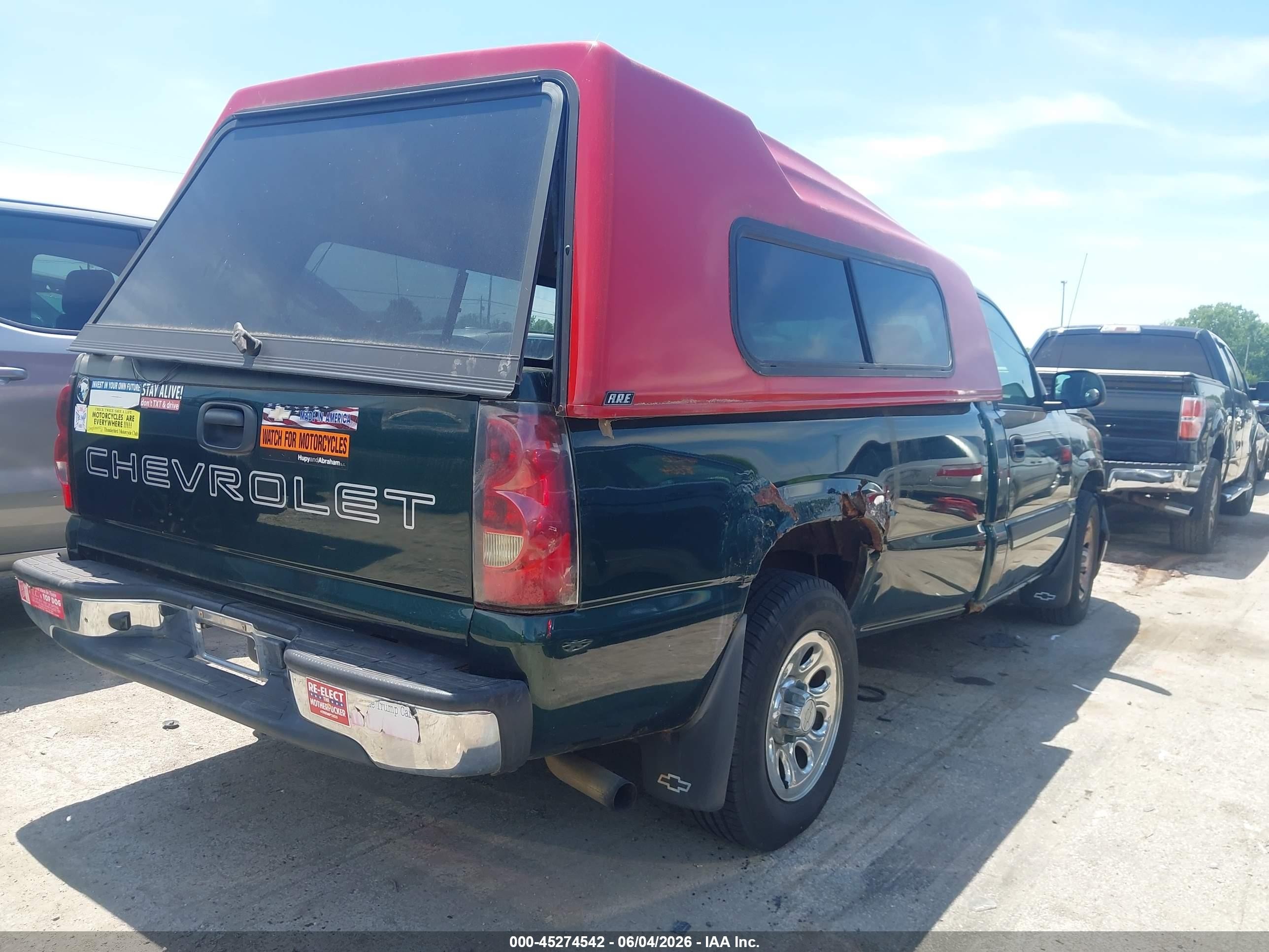 2005 Chevrolet Silverado 1500   Green vin: 1GCEC14X45Z152926