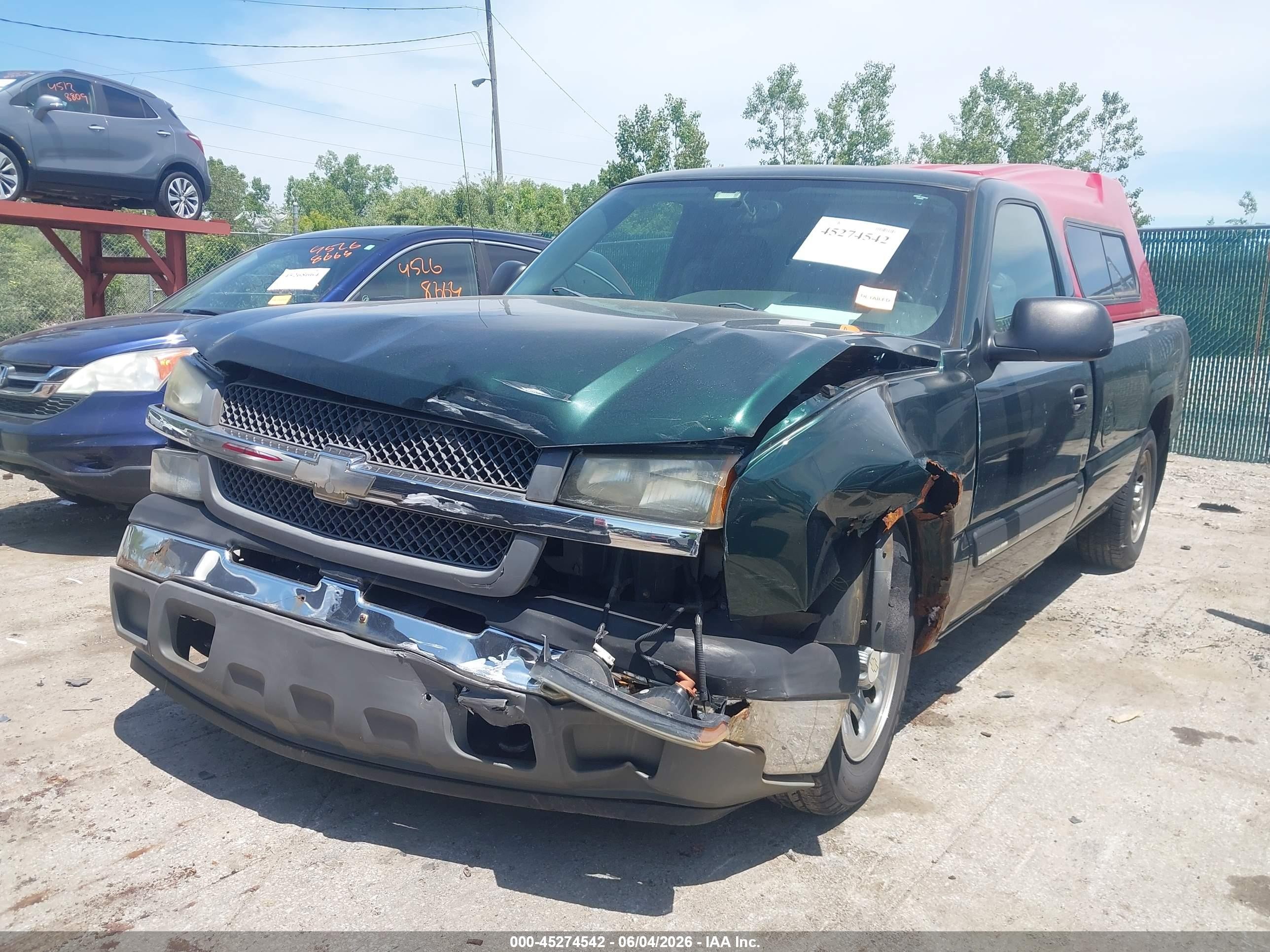 2005 Chevrolet Silverado 1500   Green vin: 1GCEC14X45Z152926