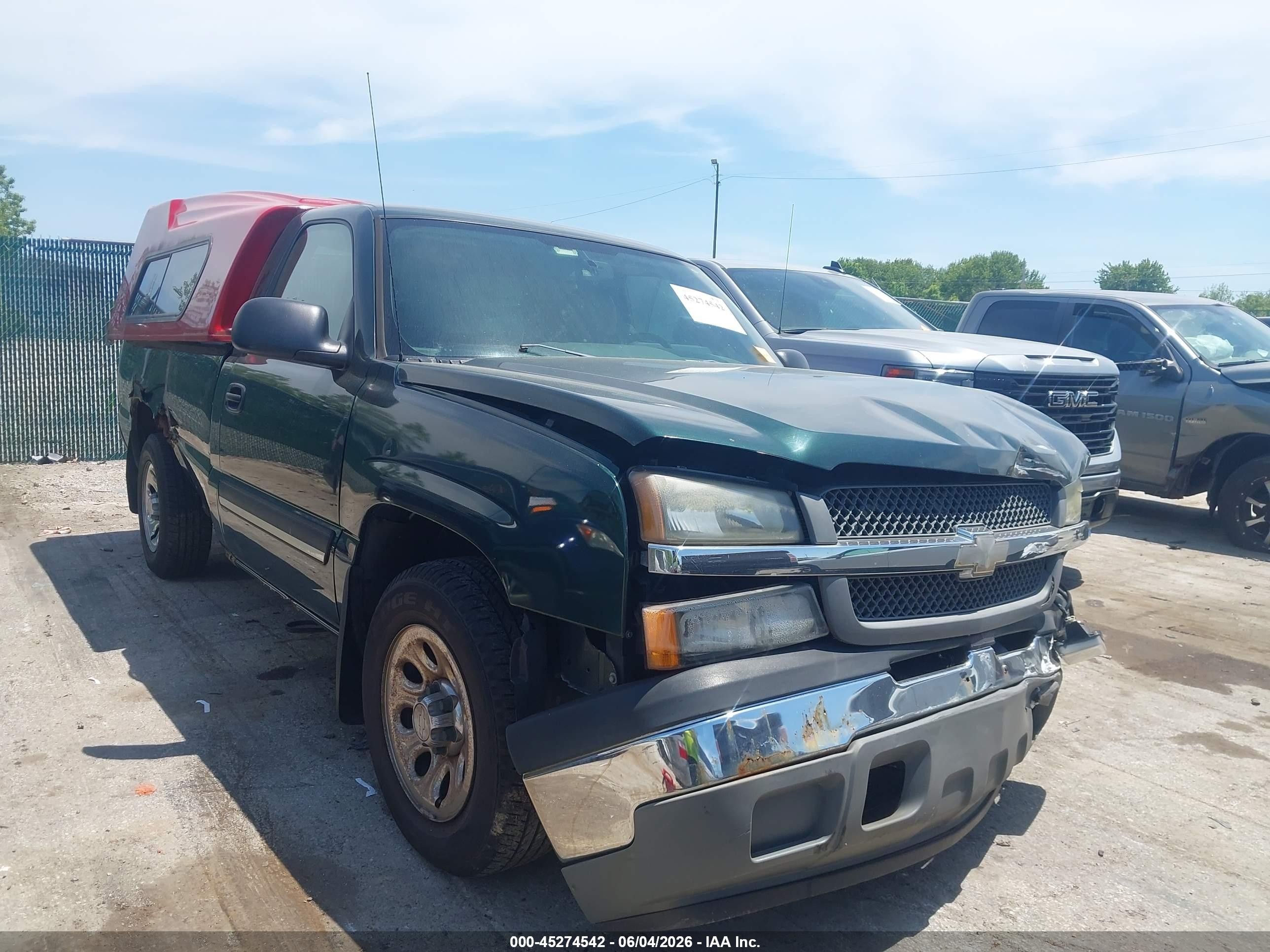 2005 Chevrolet Silverado 1500   Green vin: 1GCEC14X45Z152926