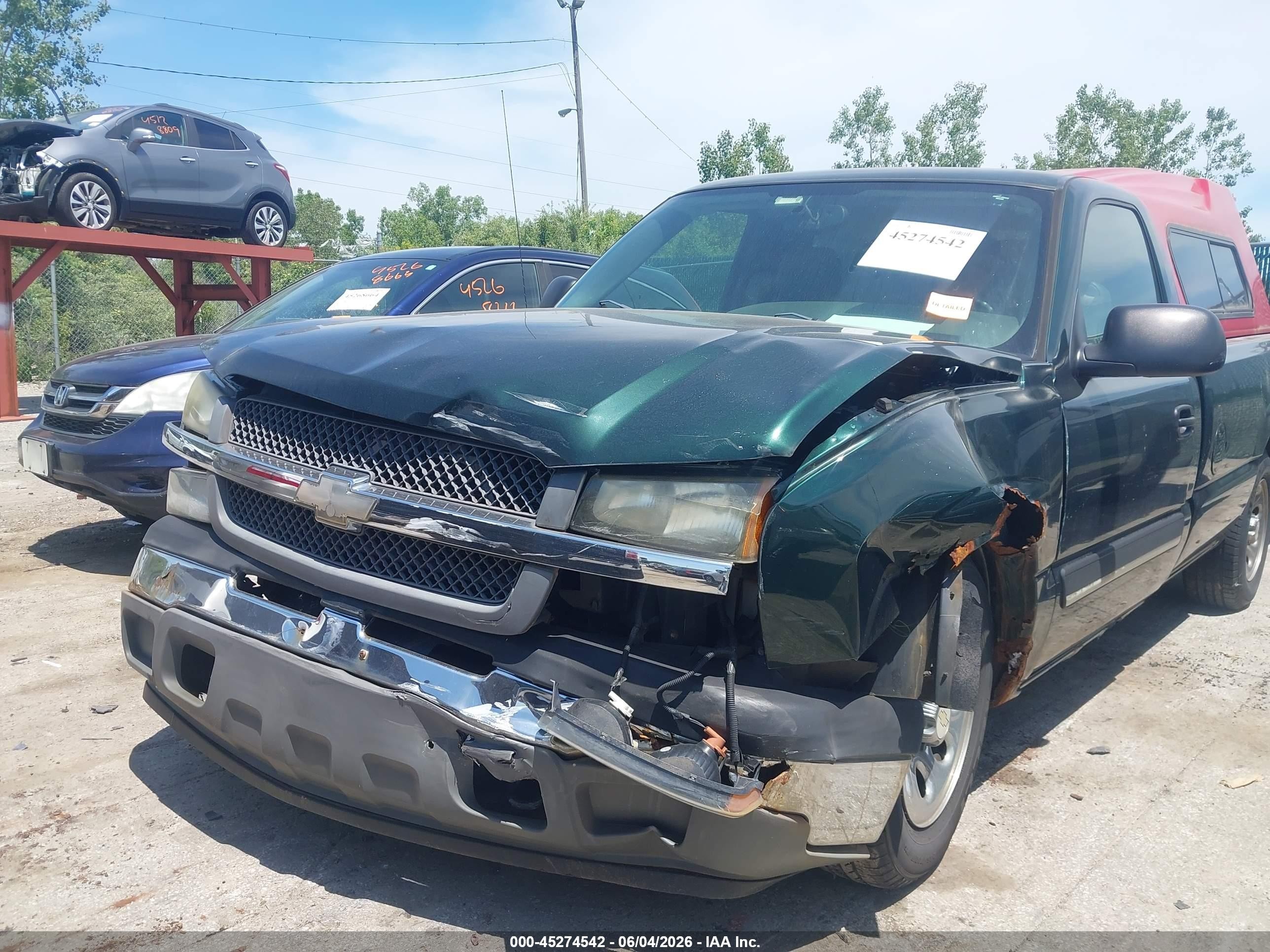 2005 Chevrolet Silverado 1500   Green vin: 1GCEC14X45Z152926