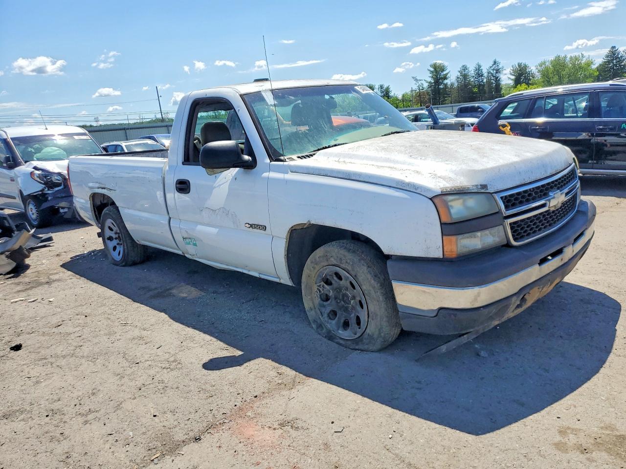 2006 Chevrolet Silverado C1500 Белый vin: 1GCEC14X46Z110418