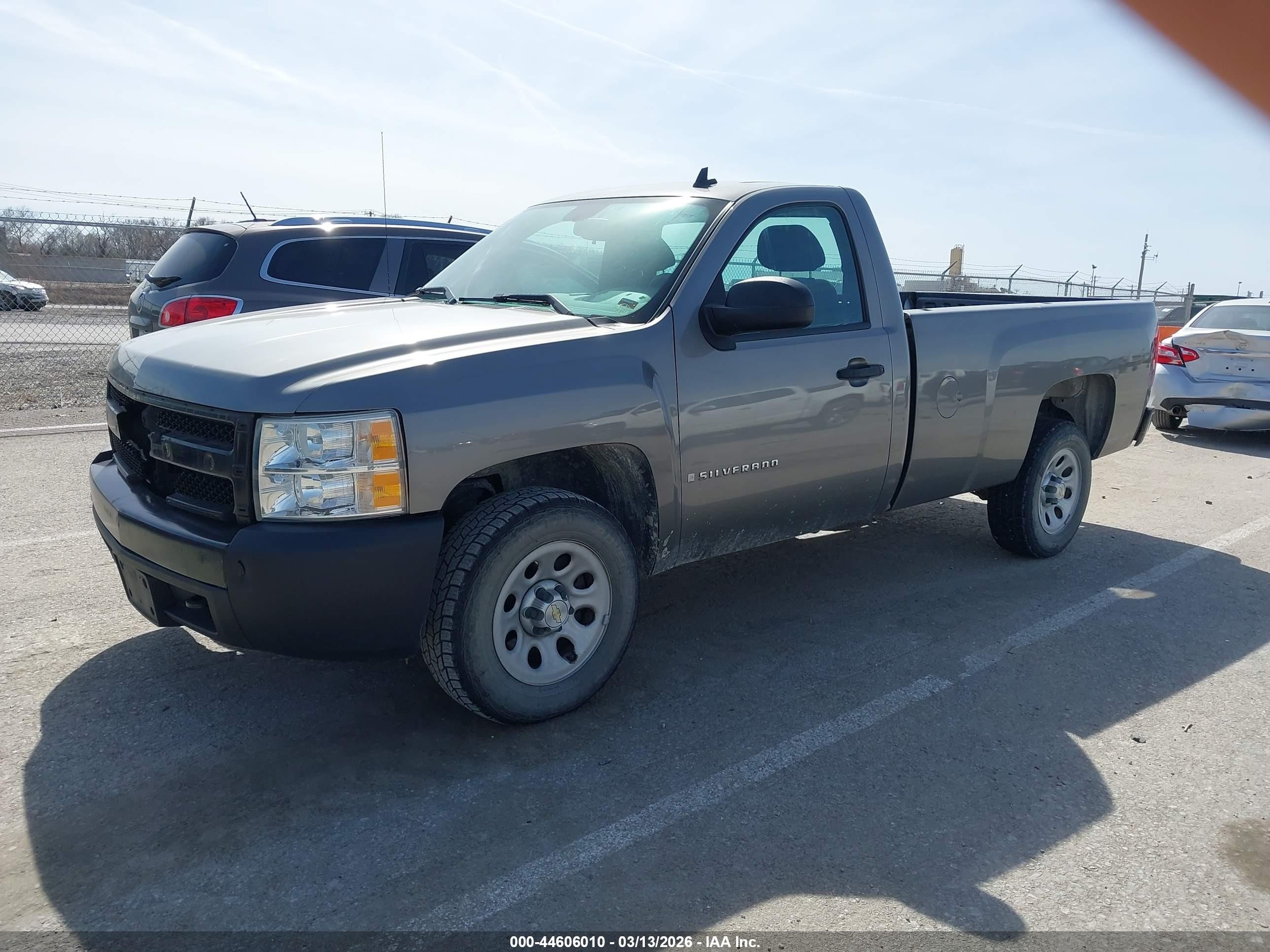 2008 Chevrolet Silverado 1500 Work Truck Gray vin: 1GCEC14X48Z273122