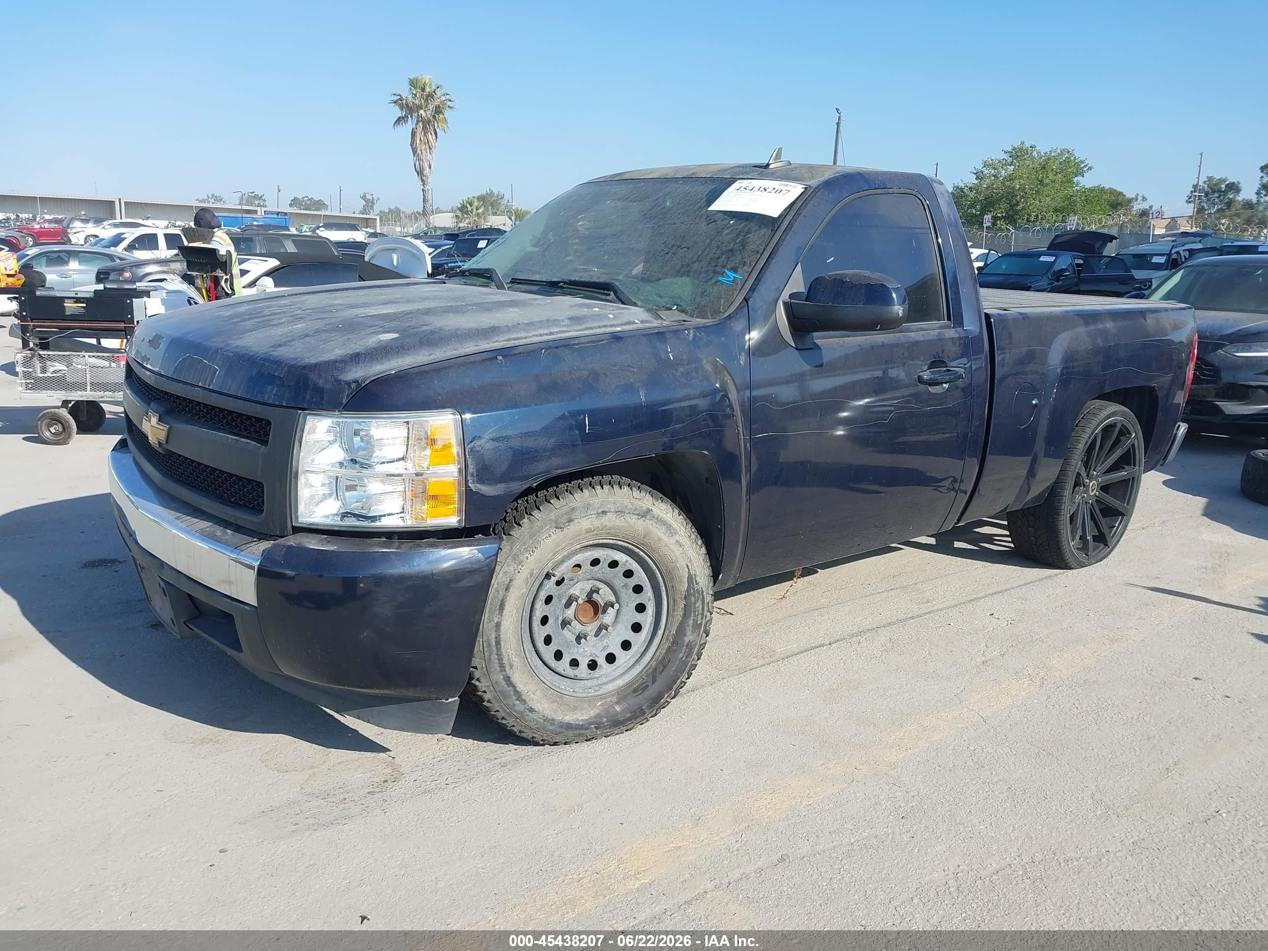 2008 Chevrolet Silverado 1500 Work Truck Dark Blue vin: 1GCEC14X48Z303283