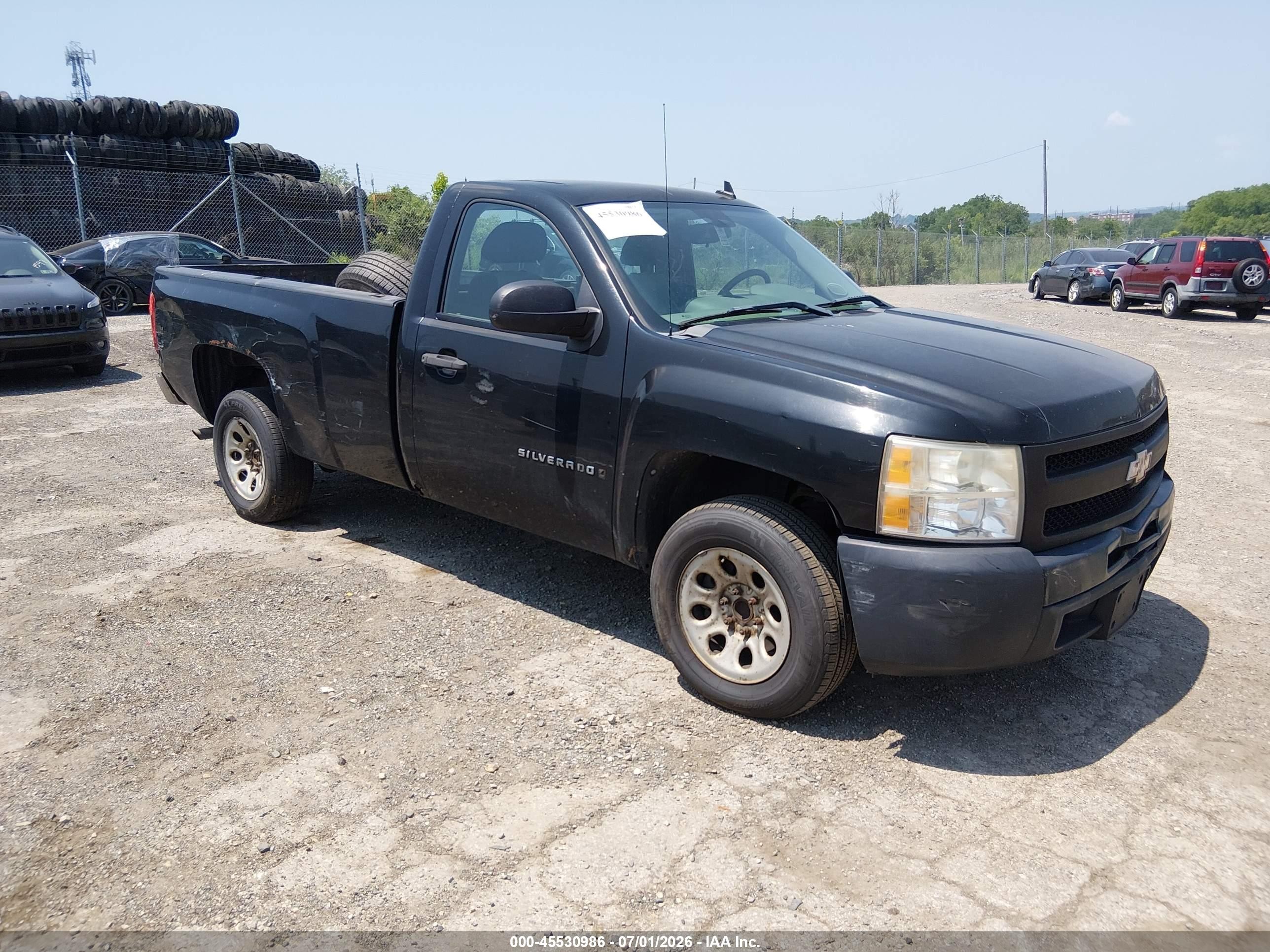 2009 Chevrolet Silverado 1500 Work Truck Black vin: 1GCEC14X49Z188119