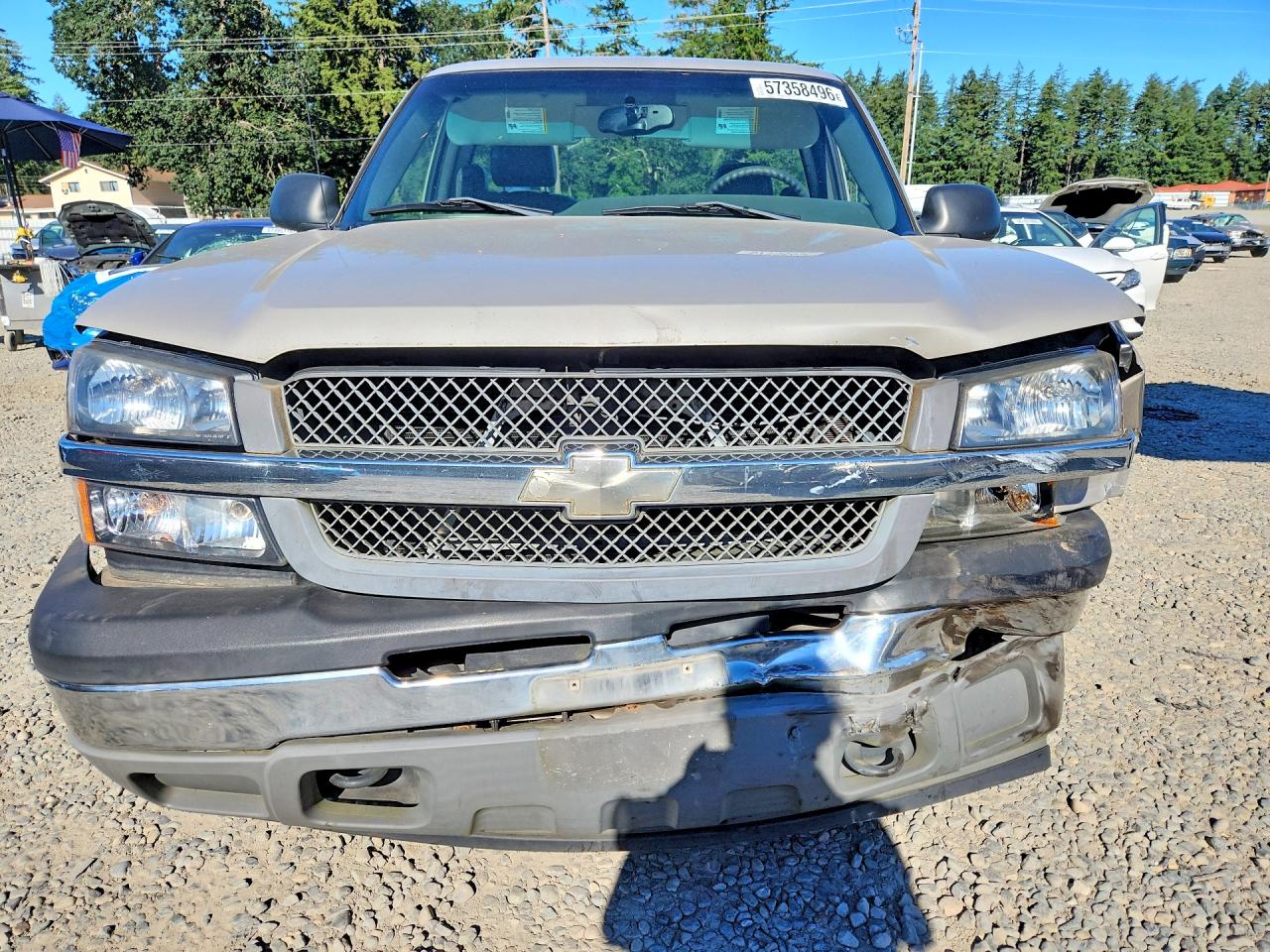 2005 Chevrolet Silverado C1500 Silver vin: 1GCEC14X55Z134127