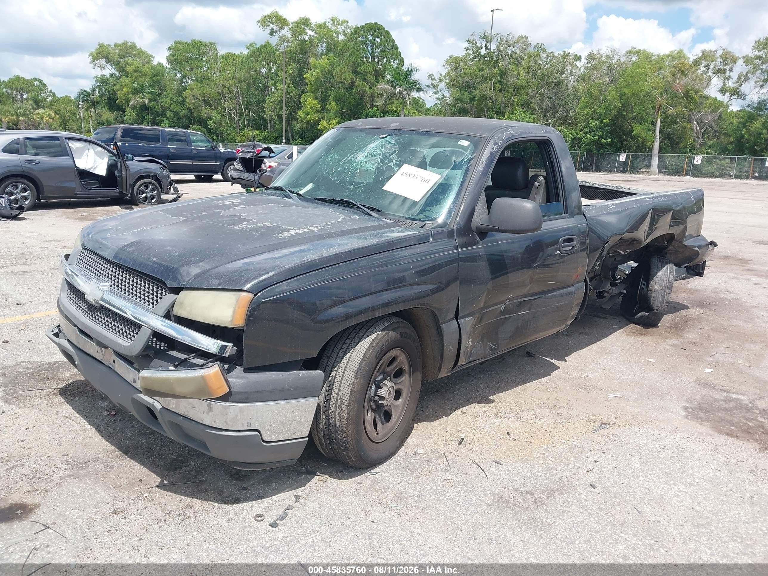 2005 Chevrolet Silverado 1500   Black vin: 1GCEC14X55Z288482