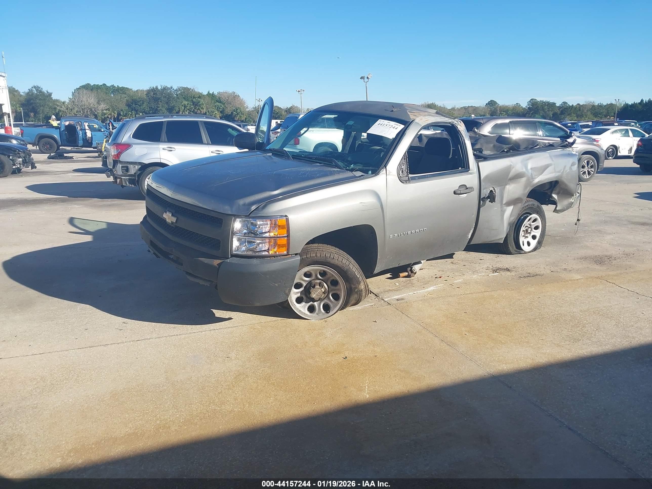 2009 Chevrolet Silverado 1500 Work Truck Gray vin: 1GCEC14X59Z135901