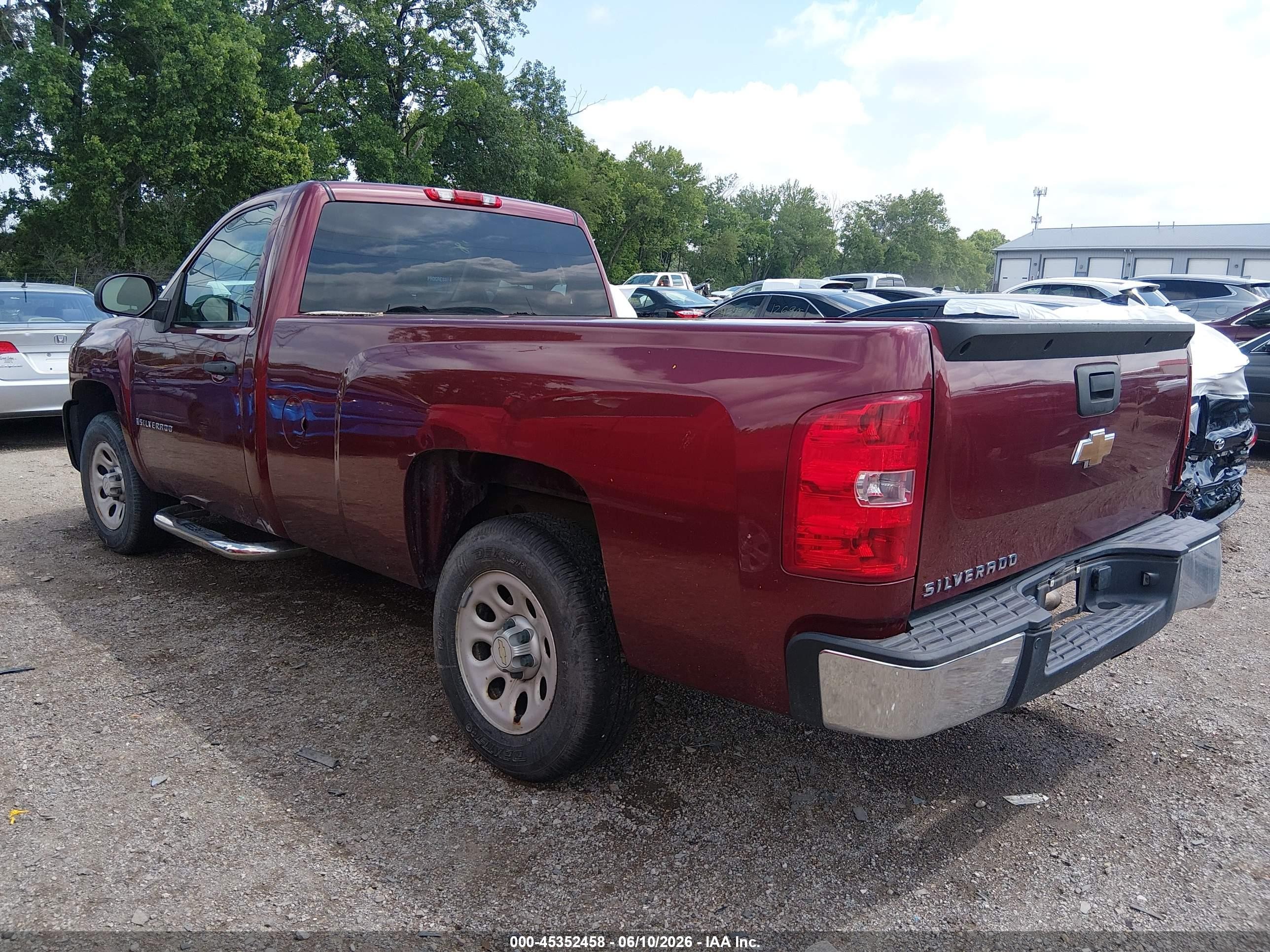 2009 Chevrolet Silverado 1500 Work Truck Red vin: 1GCEC14X59Z230135