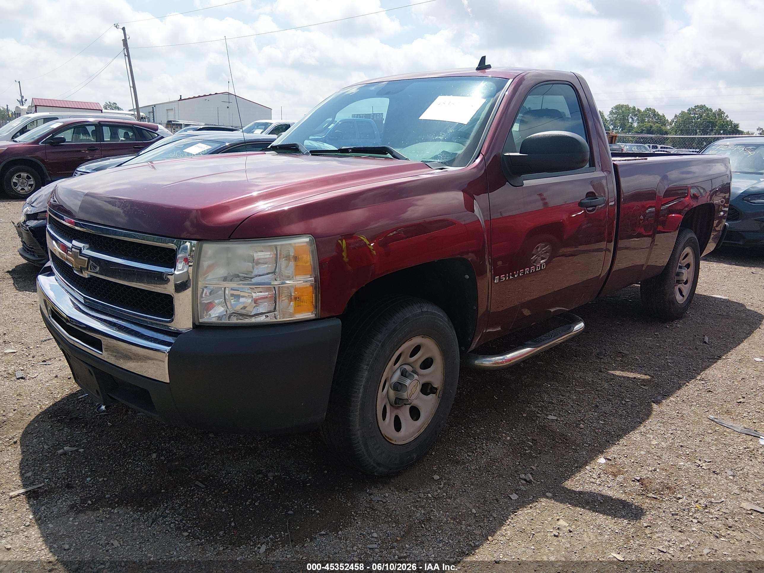 2009 Chevrolet Silverado 1500 Work Truck Red vin: 1GCEC14X59Z230135