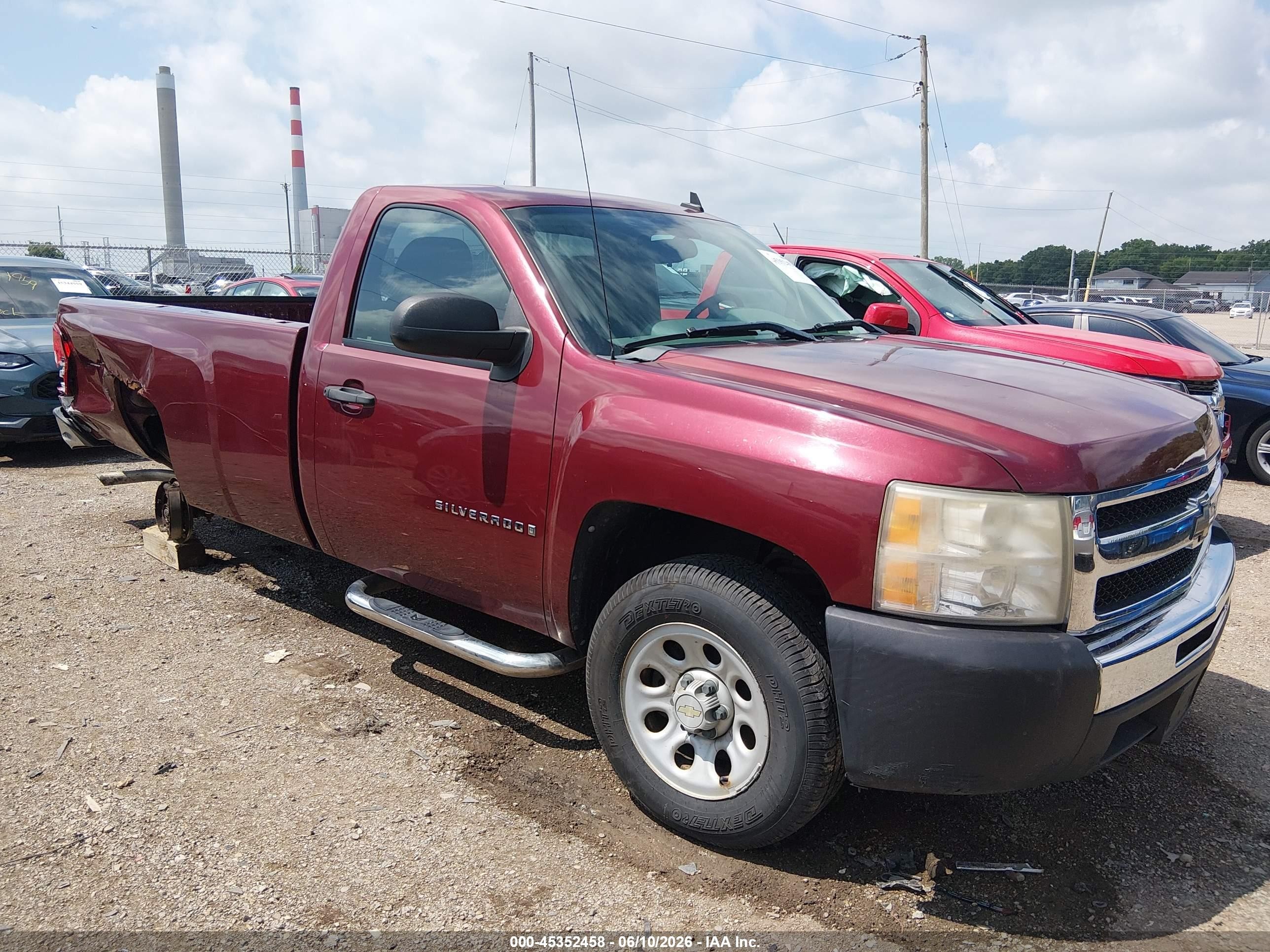 2009 Chevrolet Silverado 1500 Work Truck Red vin: 1GCEC14X59Z230135
