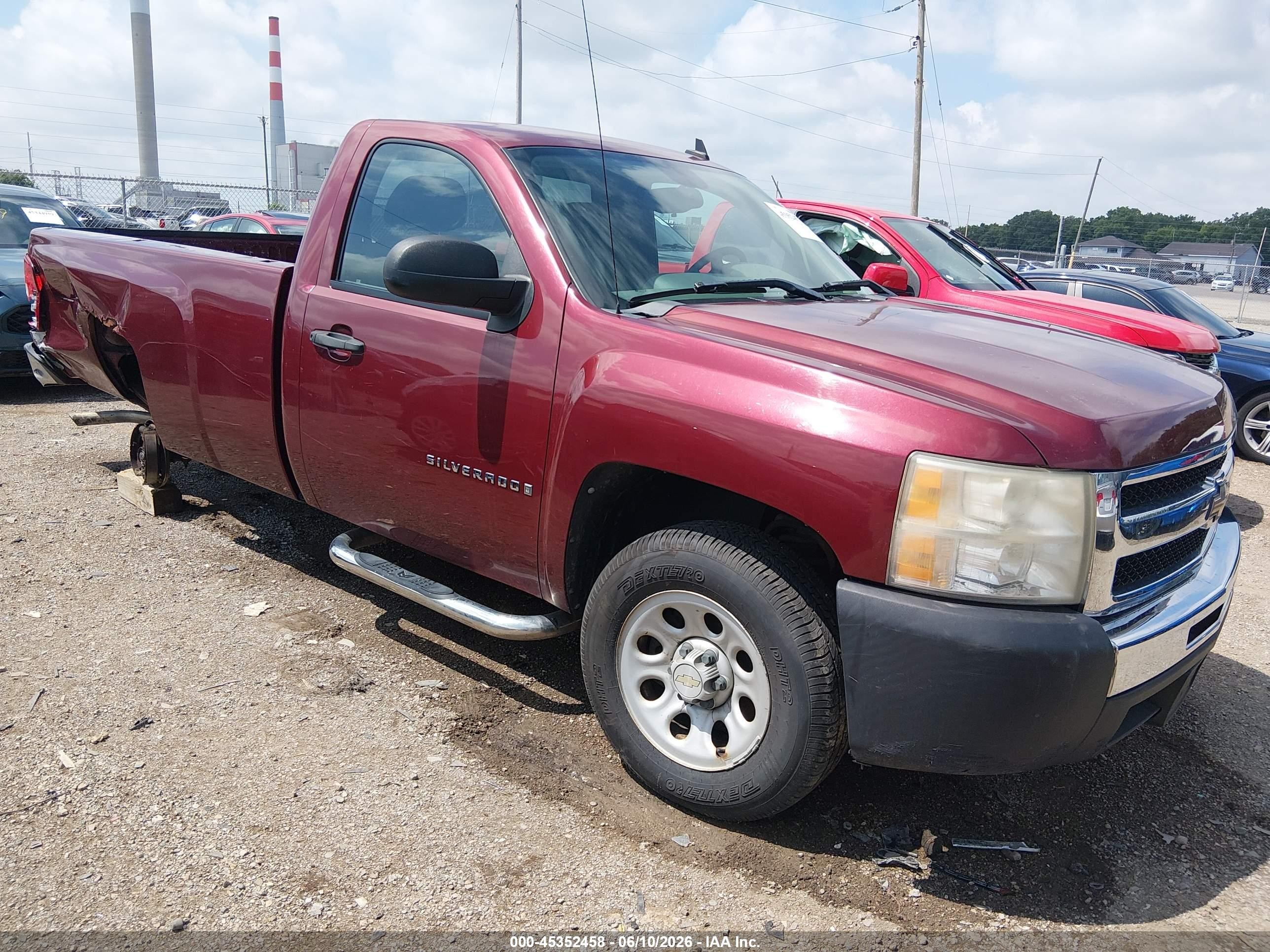 2009 Chevrolet Silverado 1500 Work Truck Red vin: 1GCEC14X59Z230135