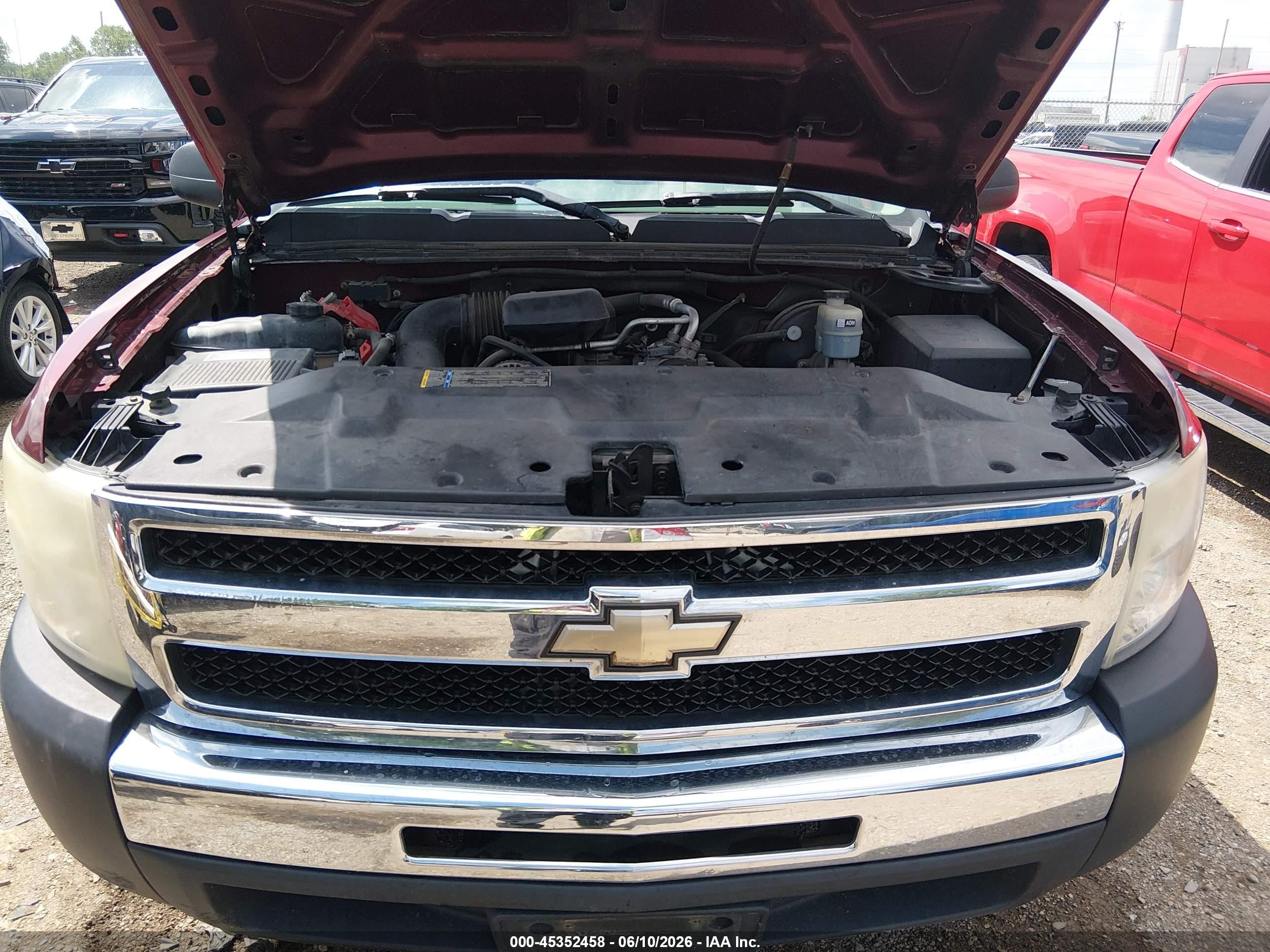 2009 Chevrolet Silverado 1500 Work Truck Red vin: 1GCEC14X59Z230135