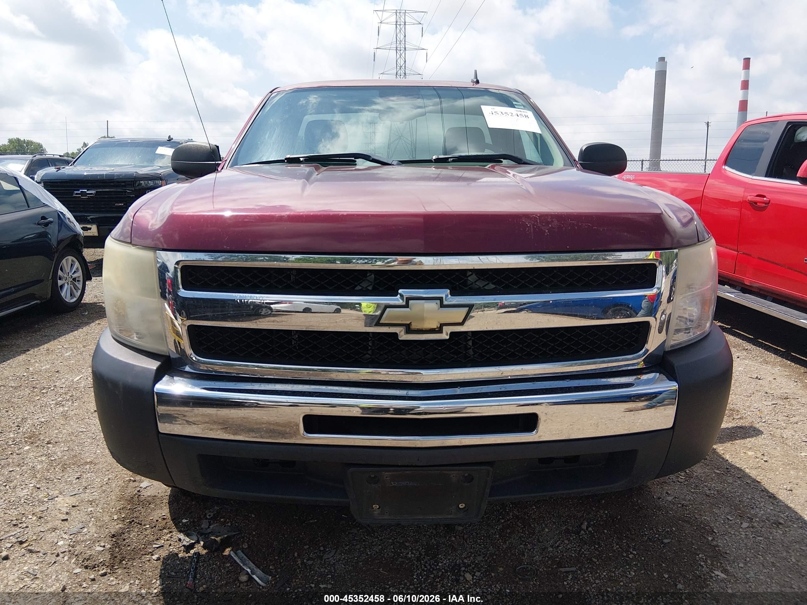 2009 Chevrolet Silverado 1500 Work Truck Red vin: 1GCEC14X59Z230135