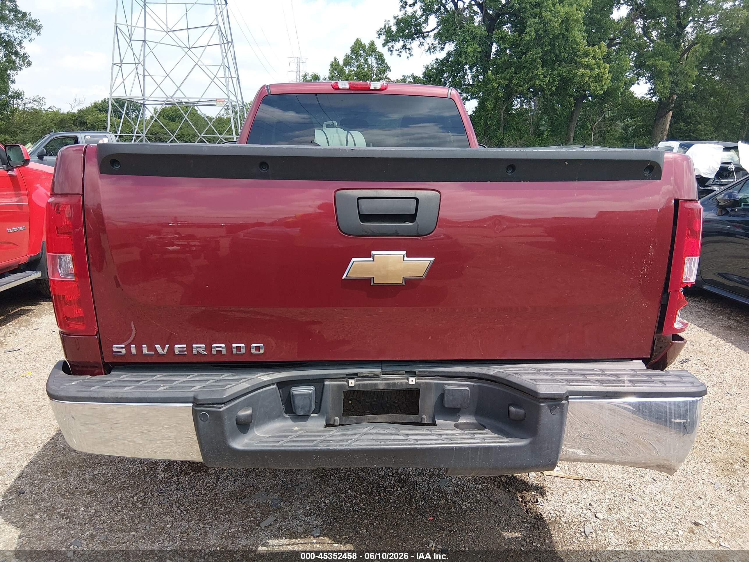 2009 Chevrolet Silverado 1500 Work Truck Red vin: 1GCEC14X59Z230135
