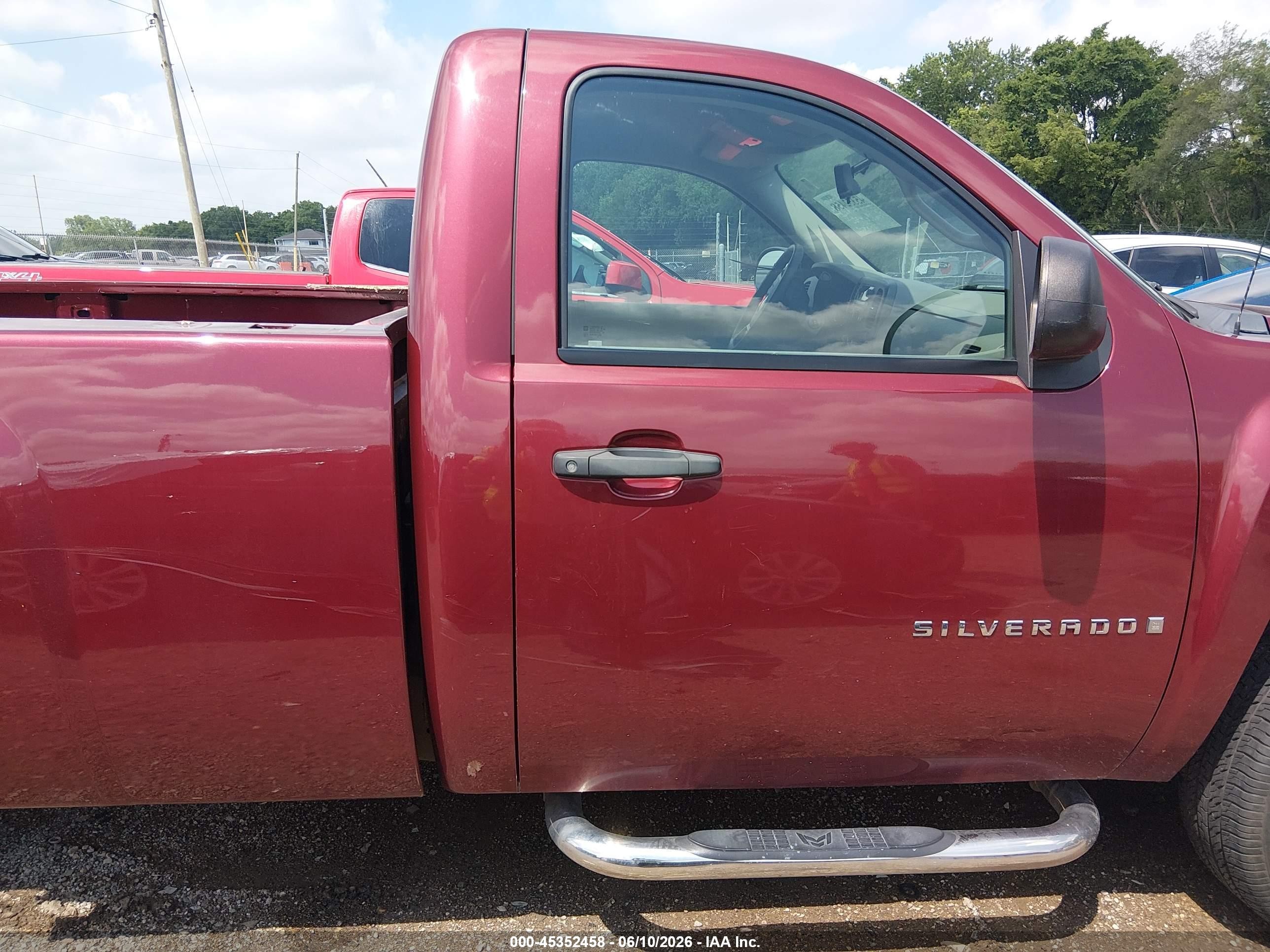 2009 Chevrolet Silverado 1500 Work Truck Red vin: 1GCEC14X59Z230135