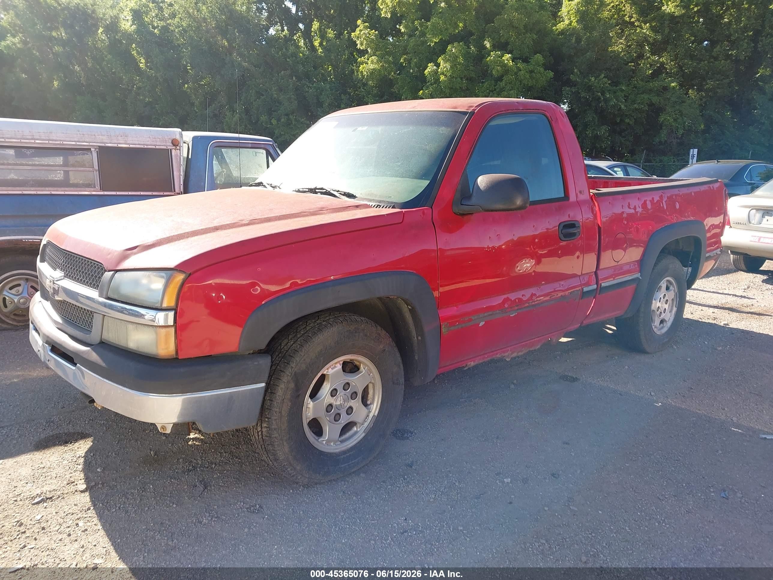 2003 Chevrolet Silverado 1500   Красный vin: 1GCEC14X63Z324130