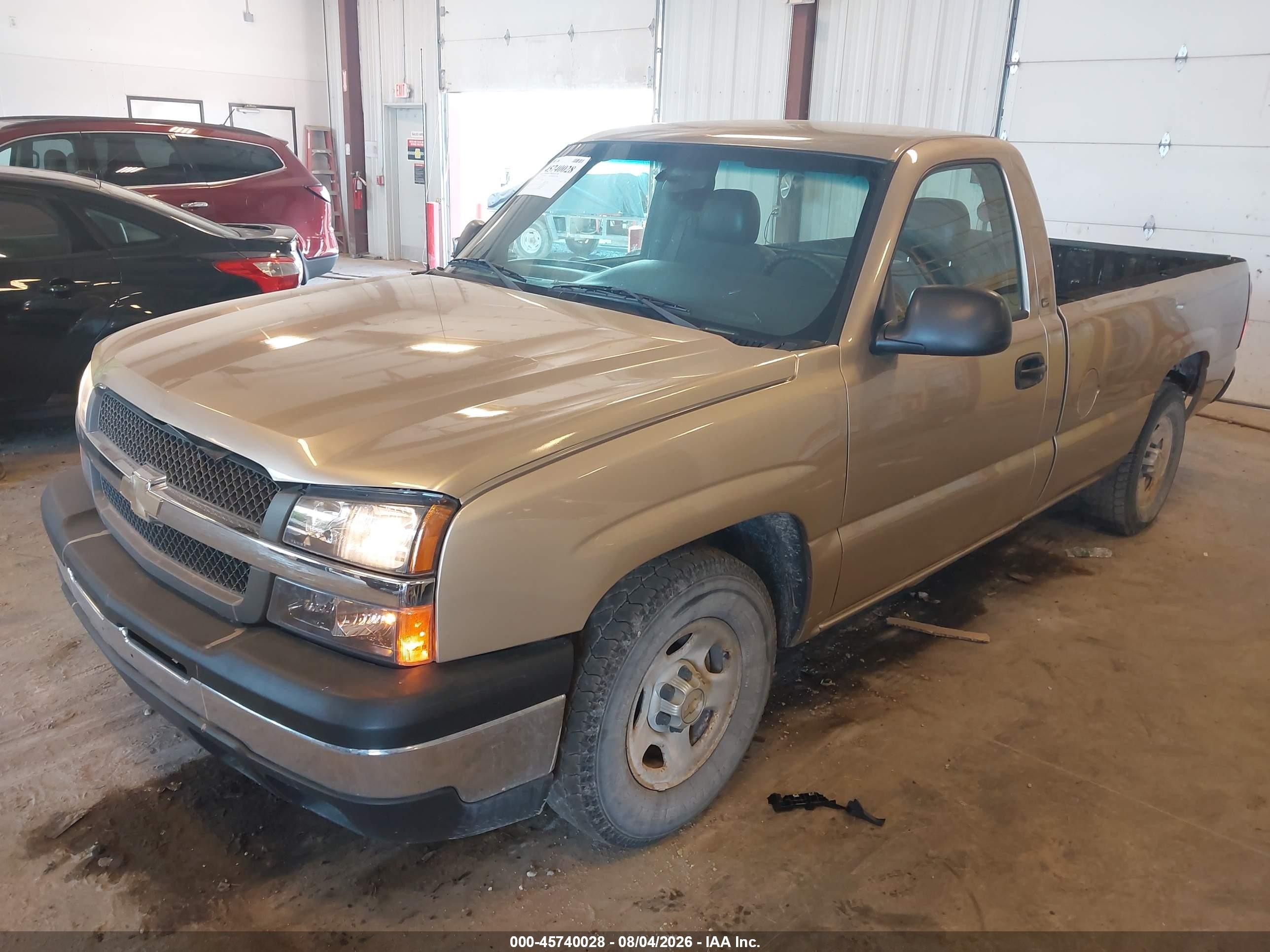 2004 Chevrolet Silverado 1500 Work Truck Gold vin: 1GCEC14X64Z118825