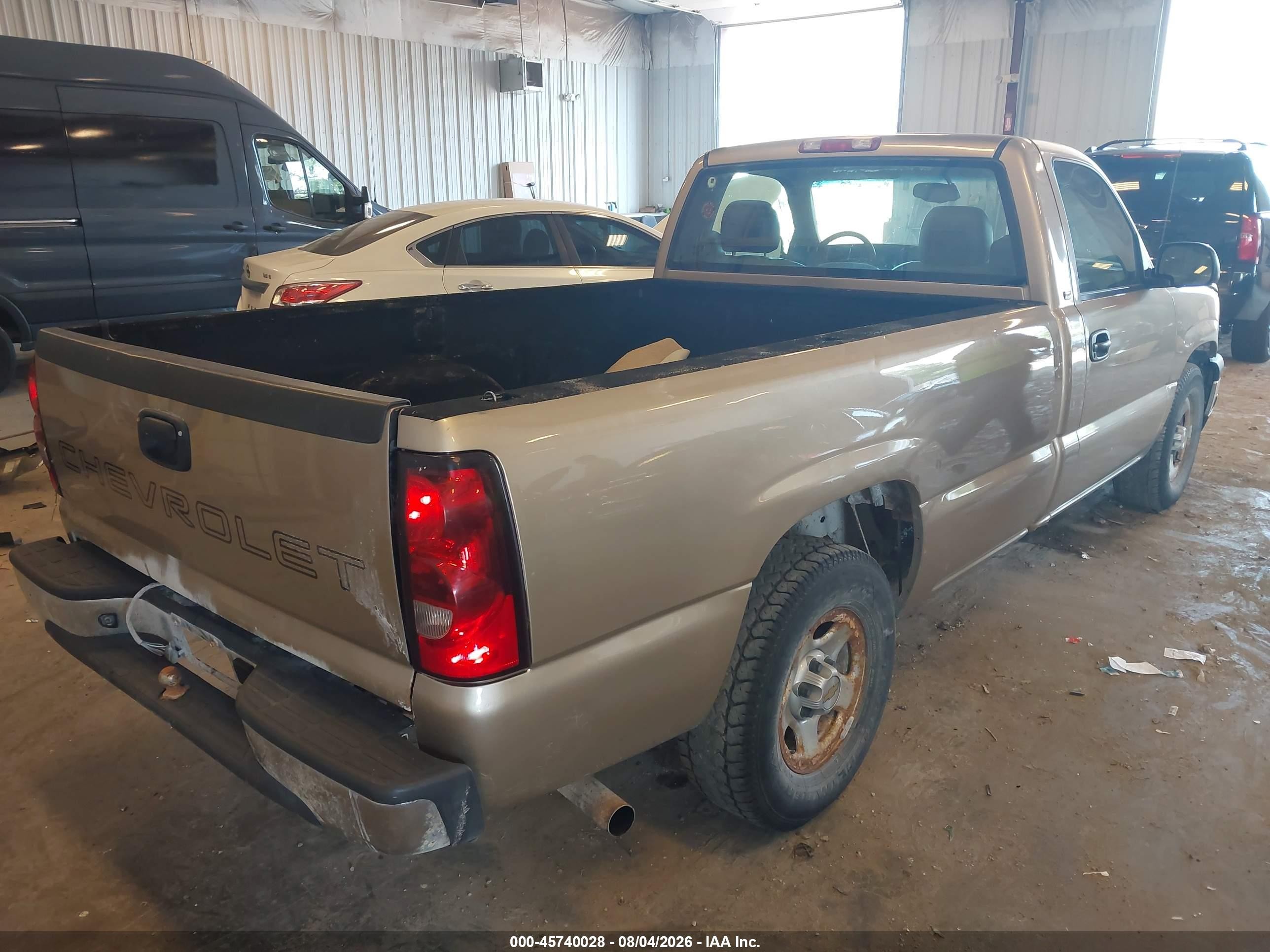 2004 Chevrolet Silverado 1500 Work Truck Gold vin: 1GCEC14X64Z118825