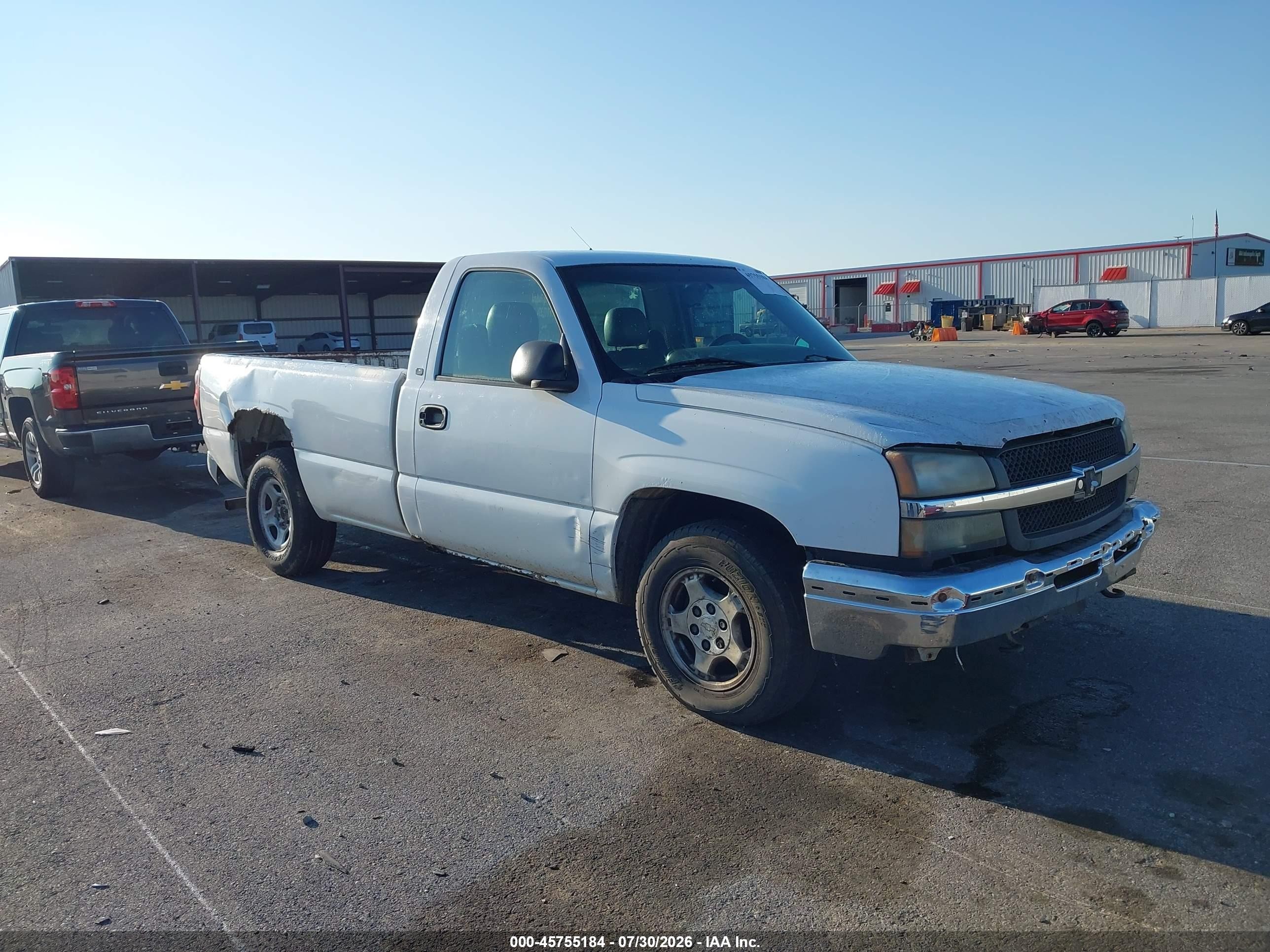 2004 Chevrolet Silverado 1500 Work Truck White vin: 1GCEC14X64Z276730