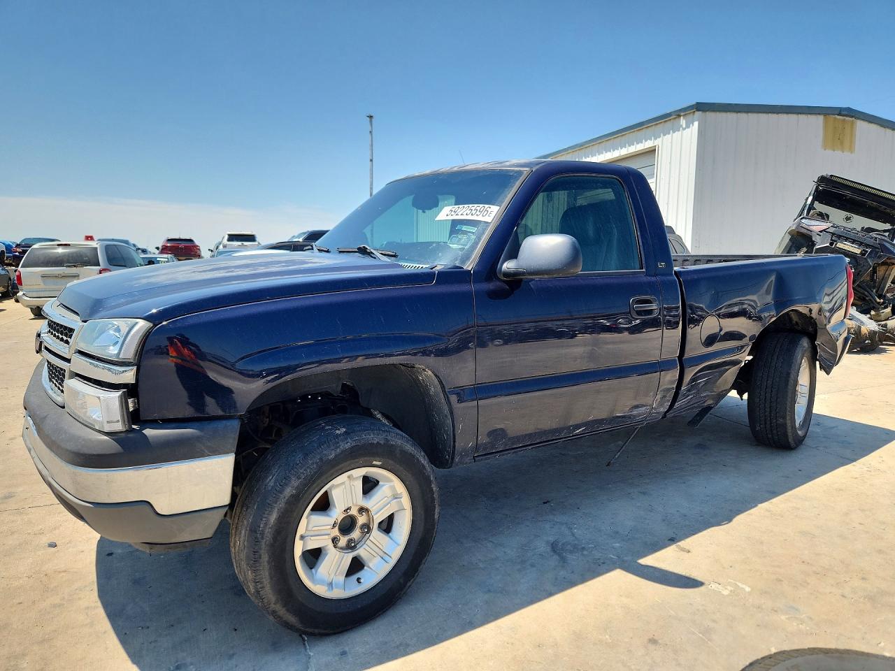 2005 Chevrolet Silverado C1500 Blue vin: 1GCEC14X65Z119779