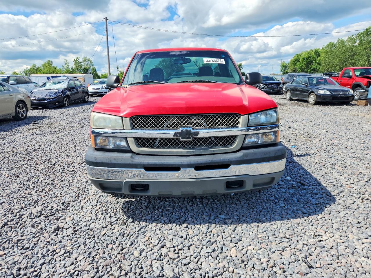 2005 Chevrolet Silverado C1500 Red vin: 1GCEC14X65Z199925