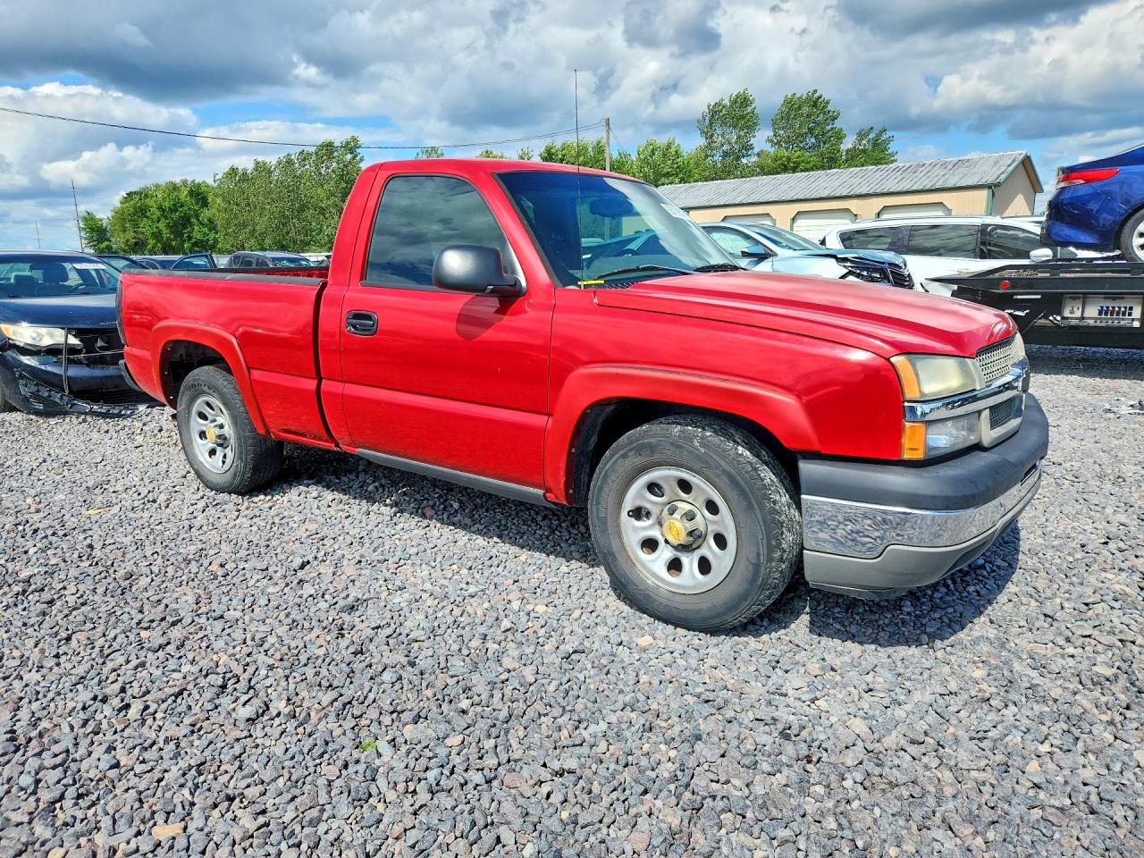 2005 Chevrolet Silverado C1500 Red vin: 1GCEC14X65Z199925