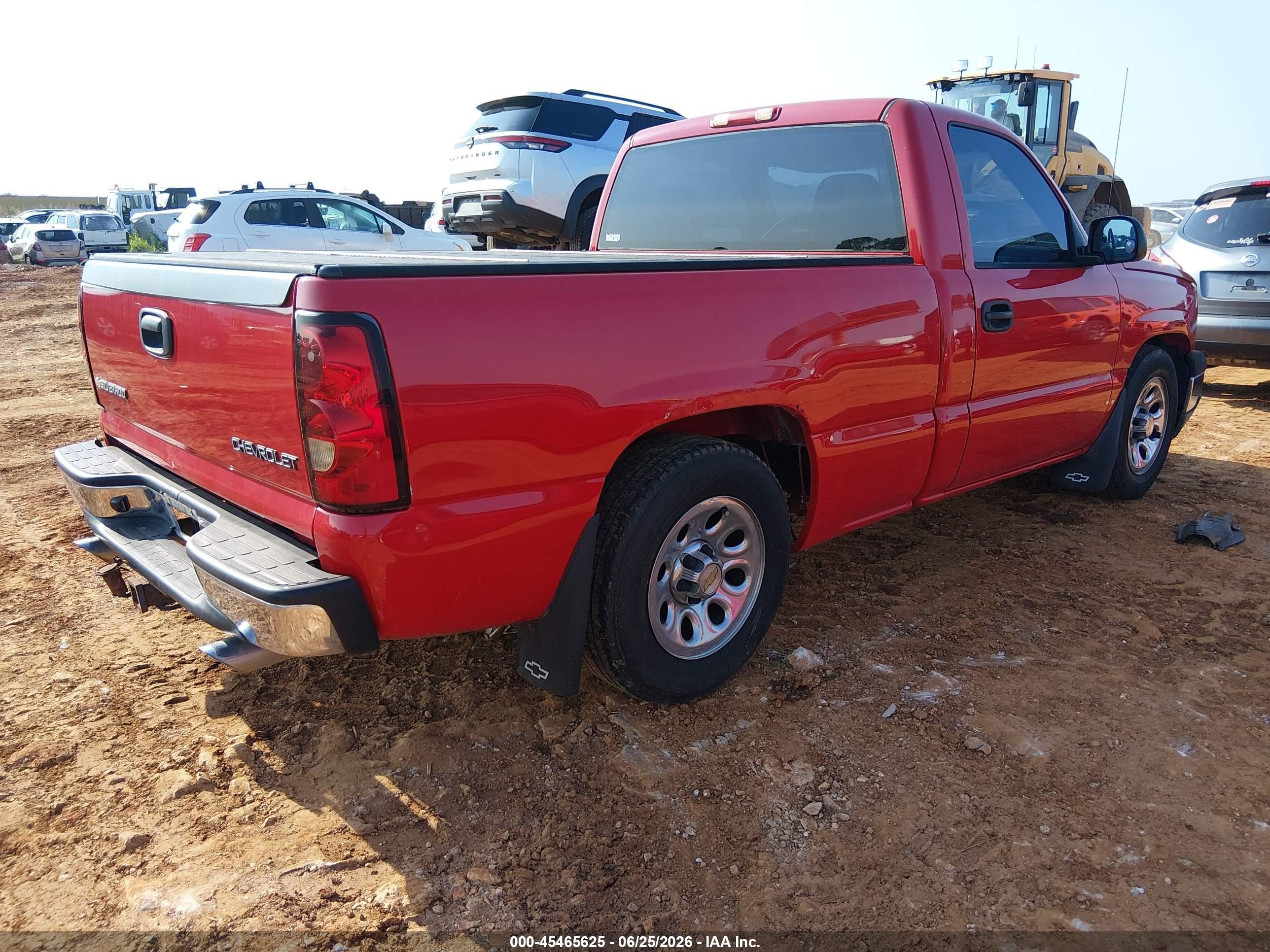 2005 Chevrolet Silverado 1500 Work Truck Red vin: 1GCEC14X65Z261405