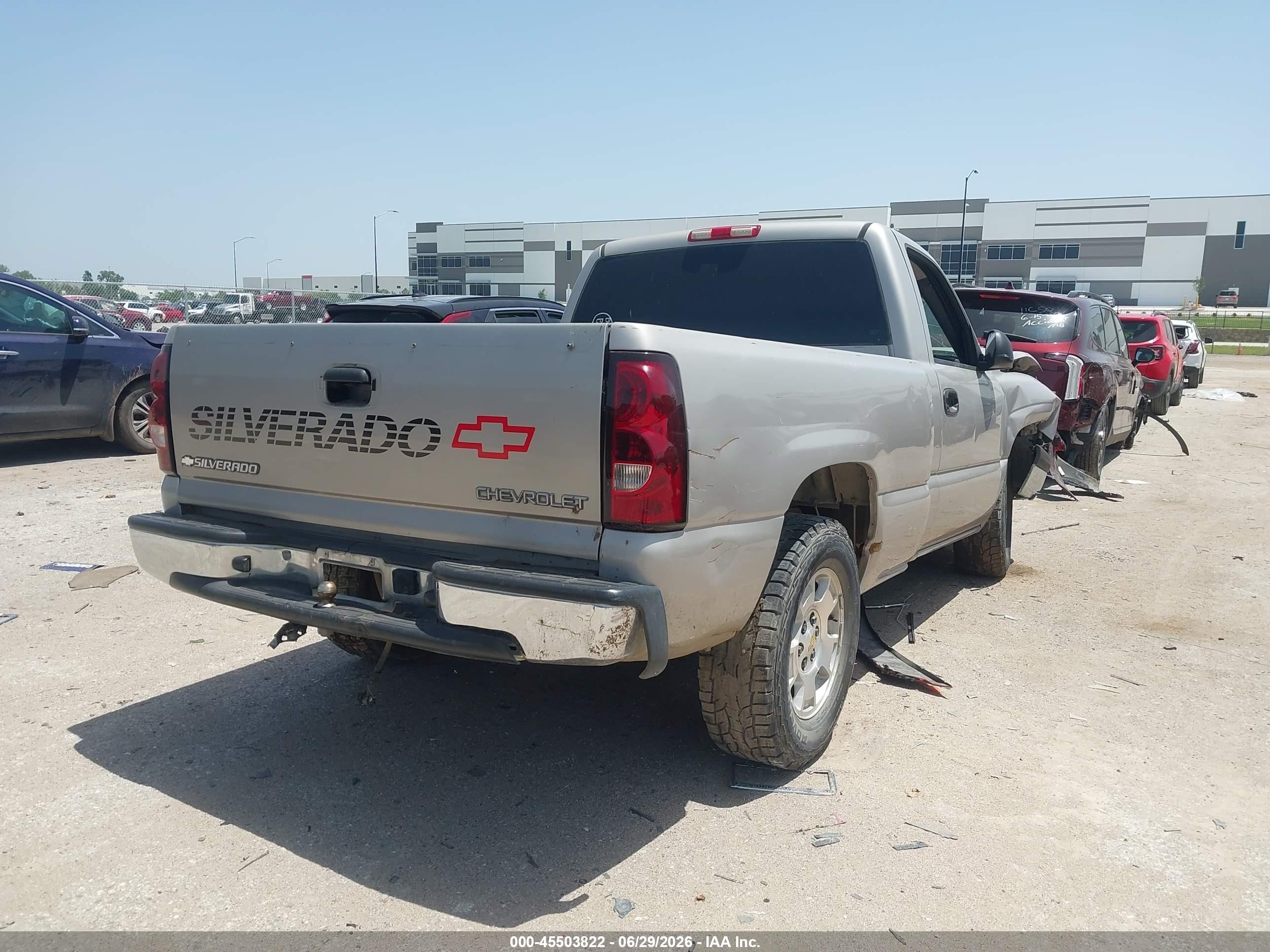 2005 Chevrolet Silverado 1500 Work Truck Gray vin: 1GCEC14X75Z182843