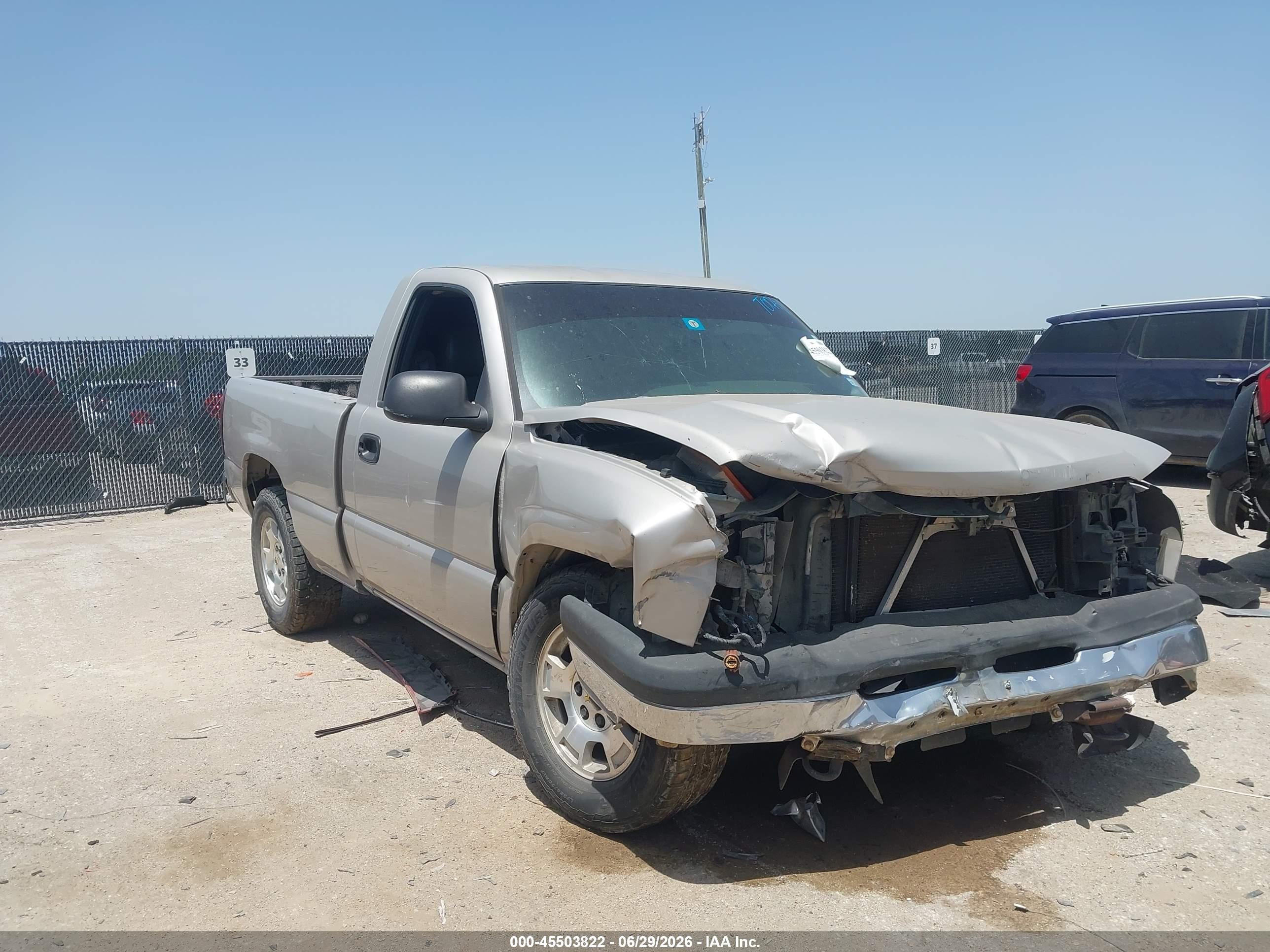 2005 Chevrolet Silverado 1500 Work Truck Gray vin: 1GCEC14X75Z182843
