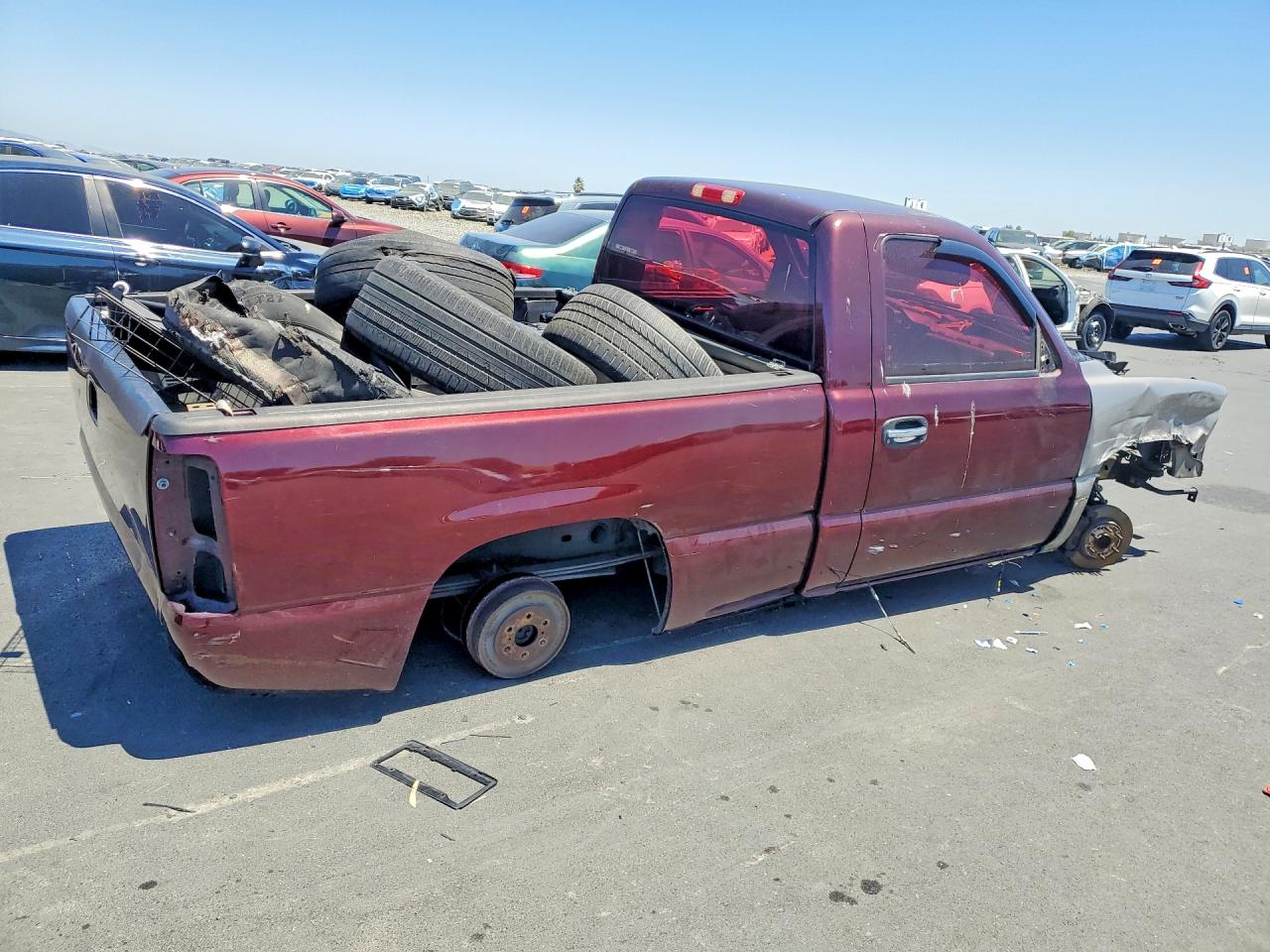 2005 Chevrolet Silverado C1500 Burgundy vin: 1GCEC14X75Z321871