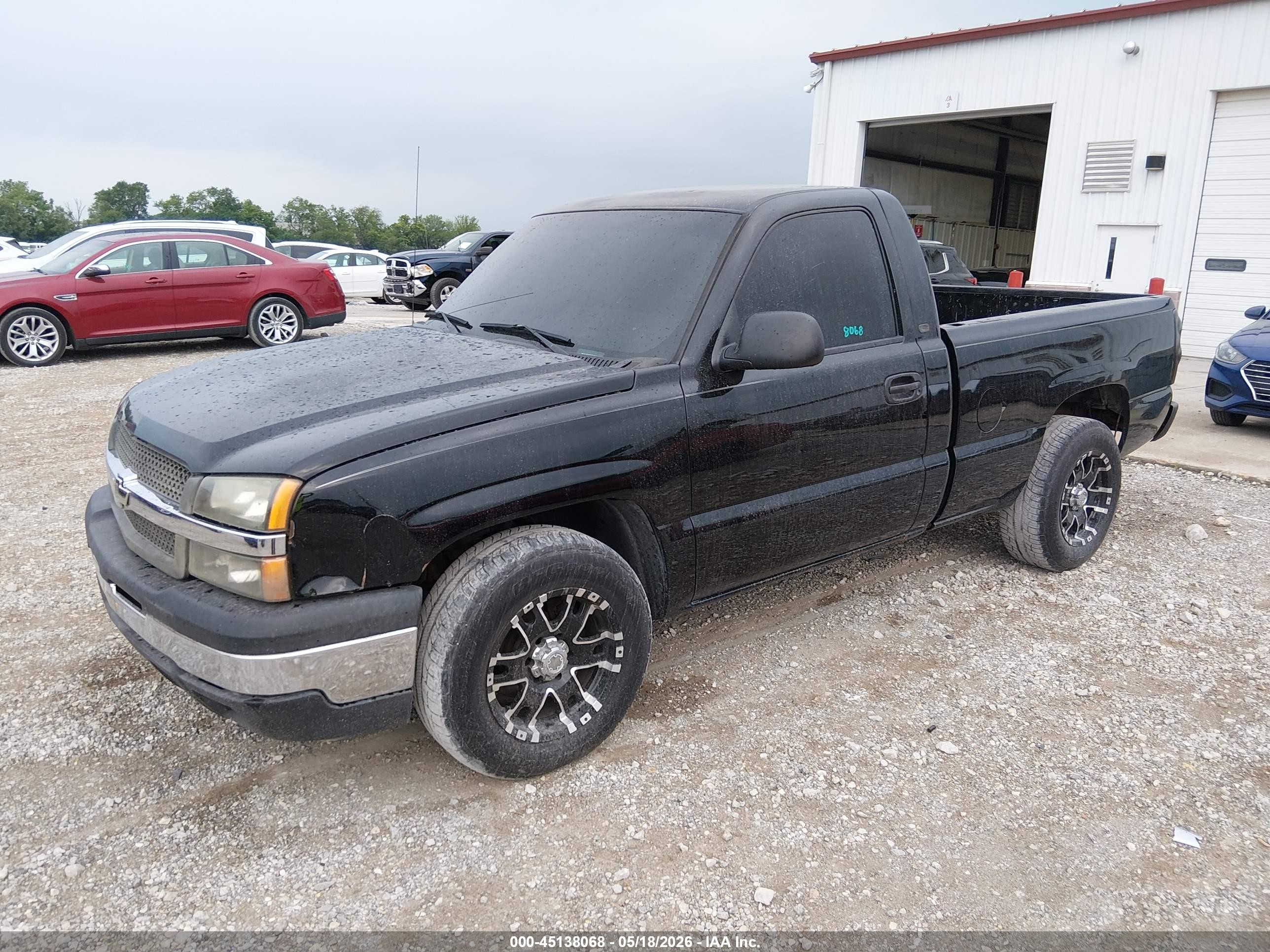 2005 Chevrolet Silverado 1500 Work Truck Black vin: 1GCEC14X75Z349573