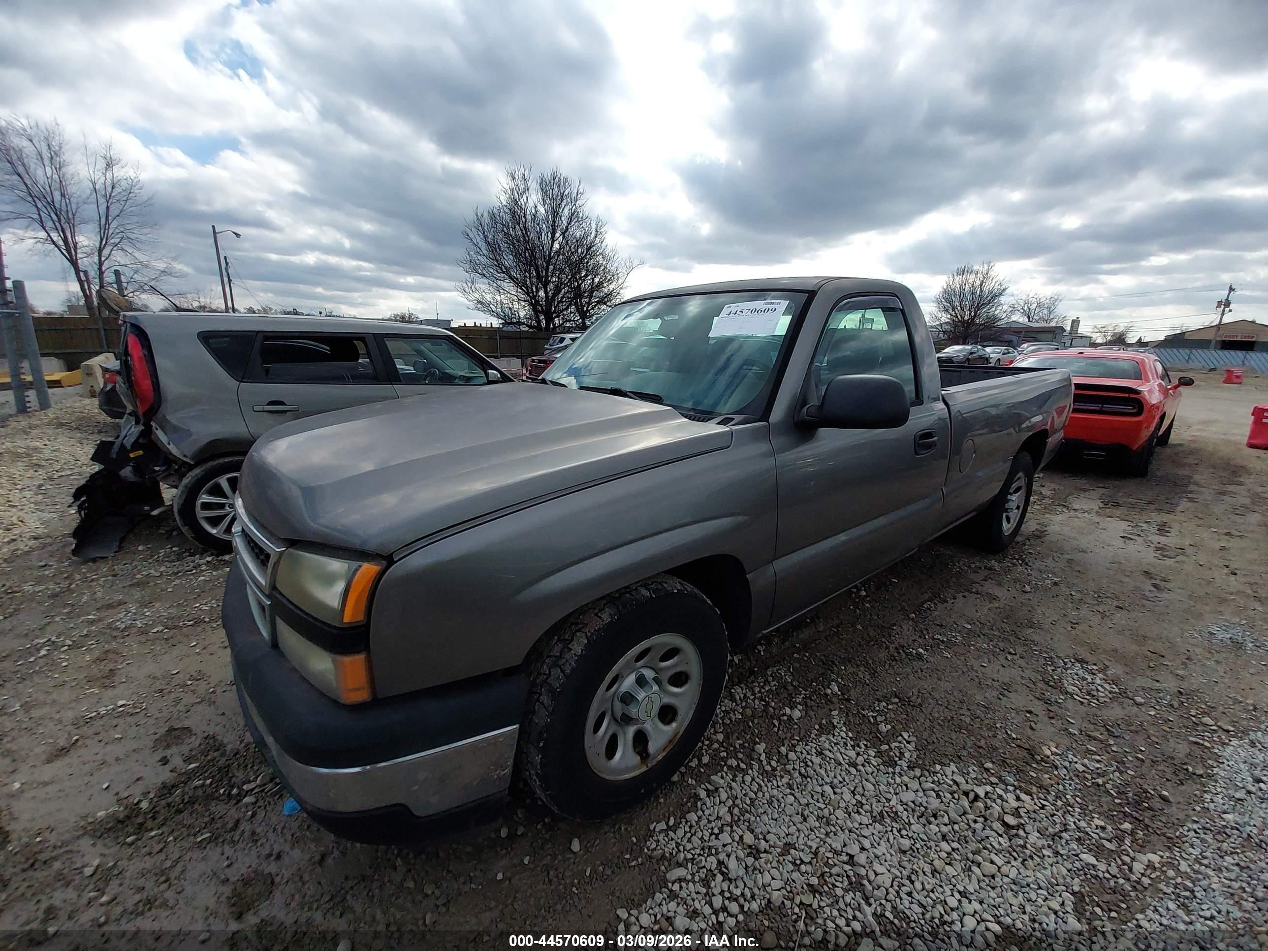 2006 Chevrolet Silverado 1500 Work Truck Gray vin: 1GCEC14X76Z102040