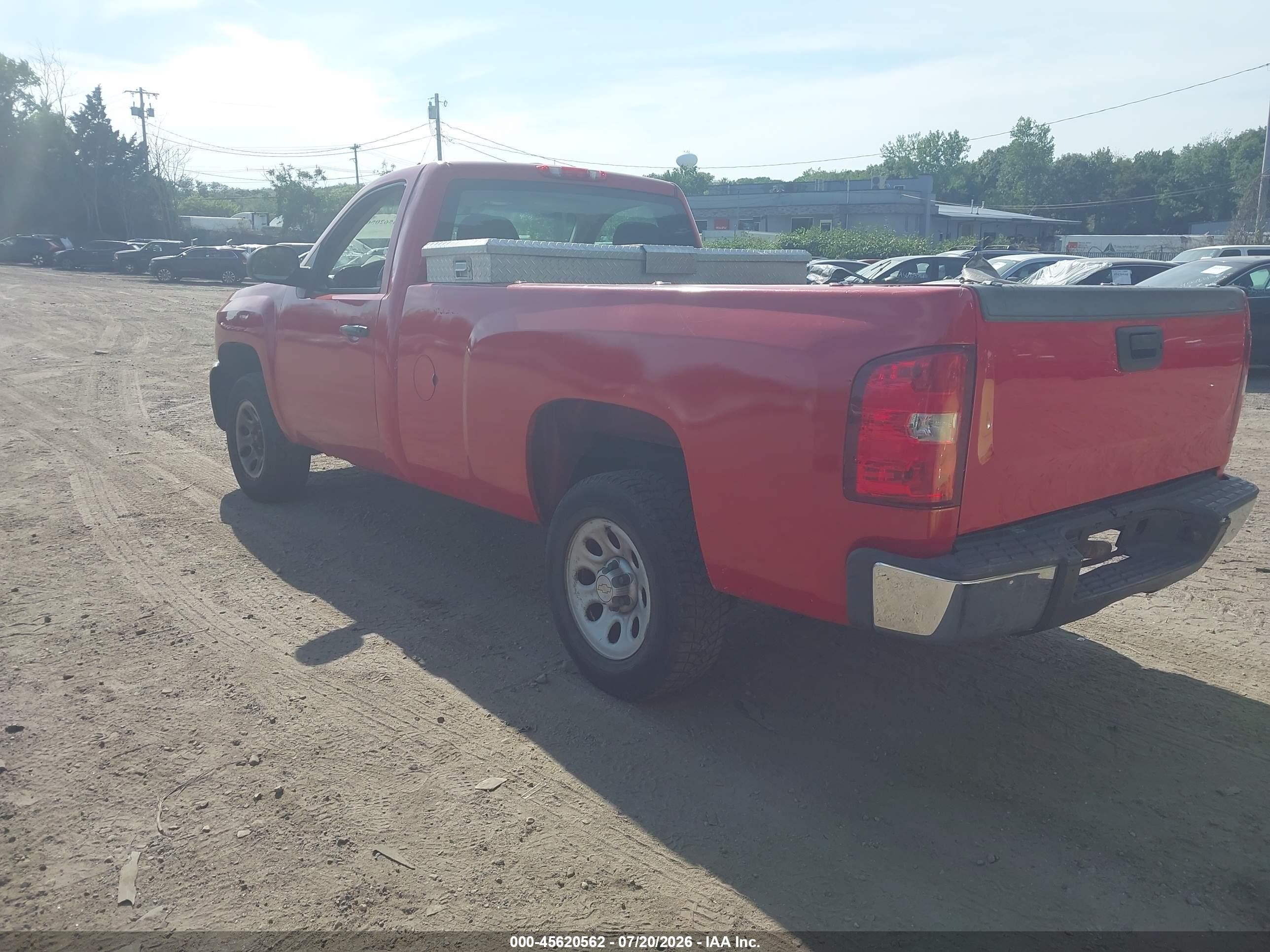 2008 Chevrolet Silverado 1500 Work Truck Red vin: 1GCEC14X78Z141536