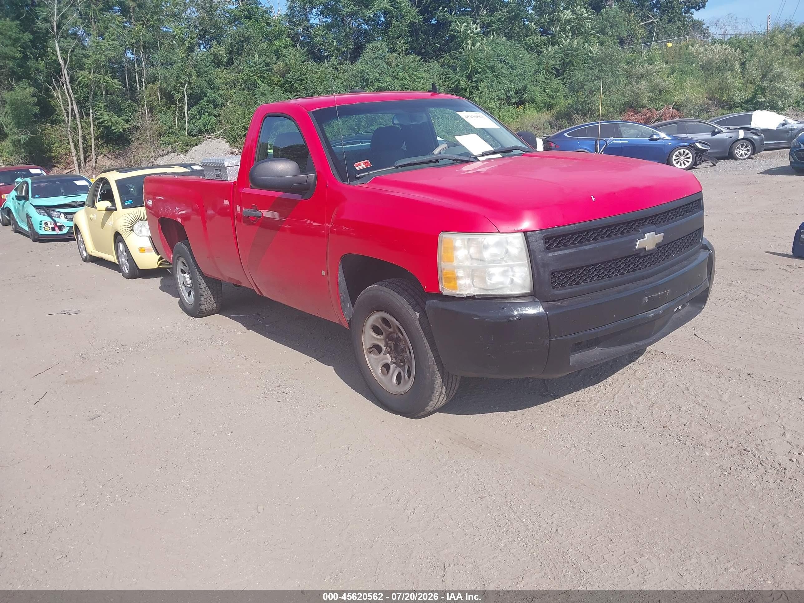 2008 Chevrolet Silverado 1500 Work Truck Red vin: 1GCEC14X78Z141536