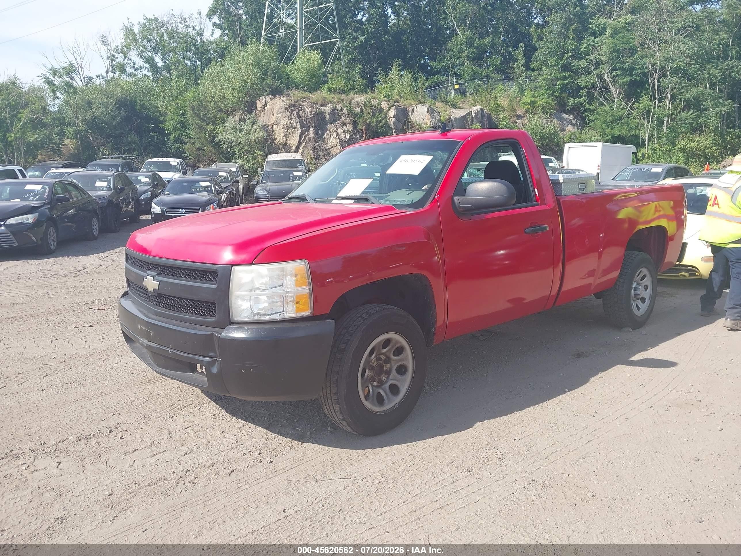 2008 Chevrolet Silverado 1500 Work Truck Red vin: 1GCEC14X78Z141536