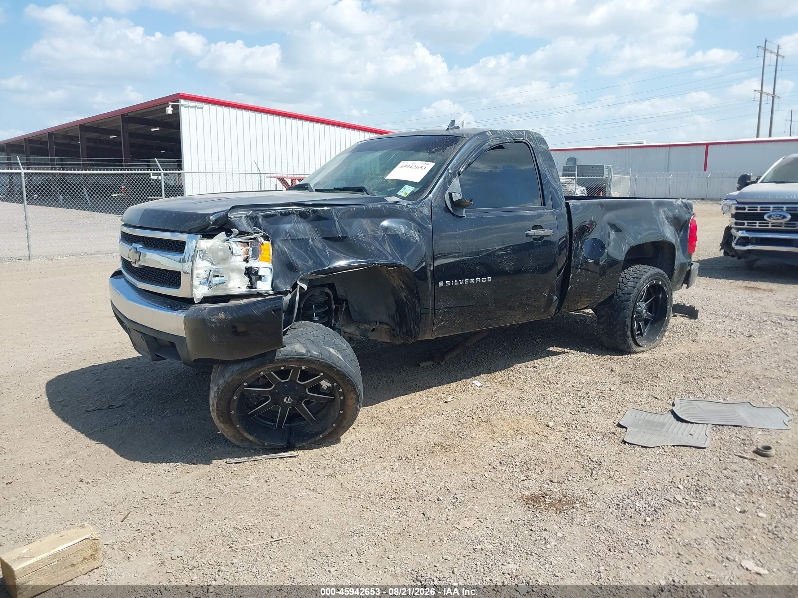 2008 Chevrolet Silverado 1500 Work Truck Black vin: 1GCEC14X78Z171152