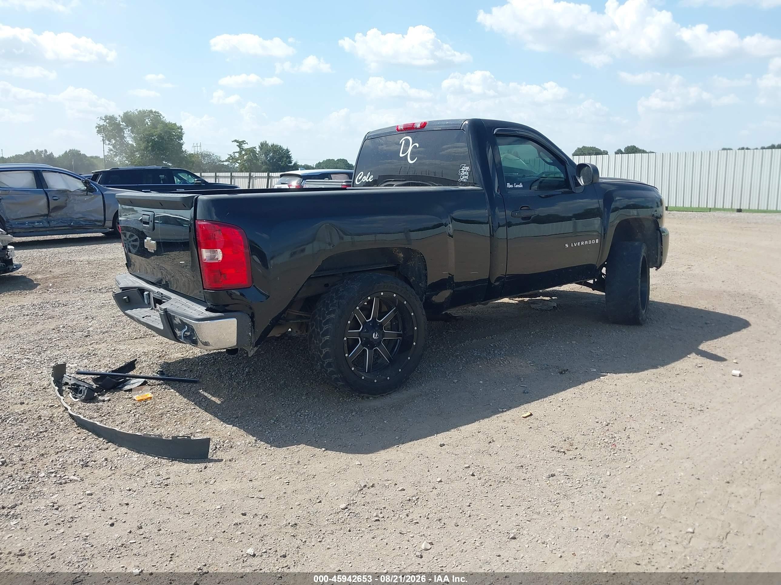 2008 Chevrolet Silverado 1500 Work Truck Black vin: 1GCEC14X78Z171152