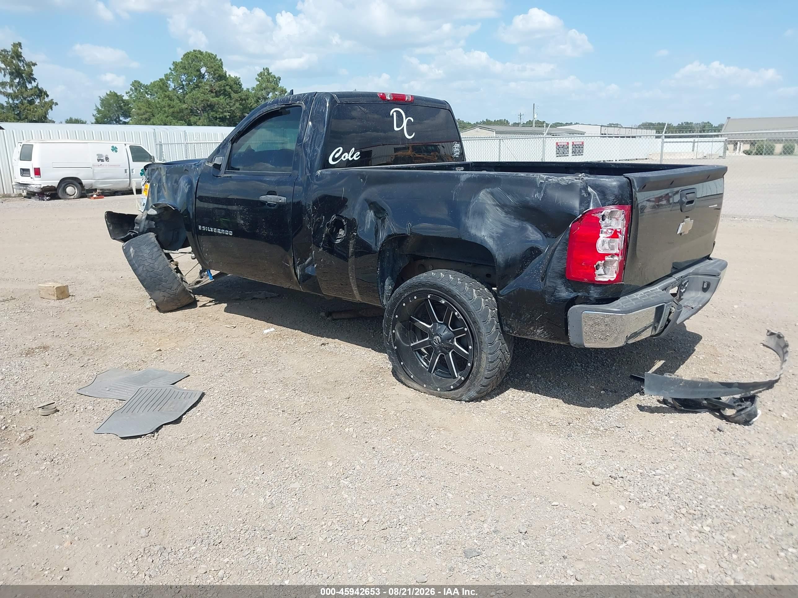 2008 Chevrolet Silverado 1500 Work Truck Black vin: 1GCEC14X78Z171152