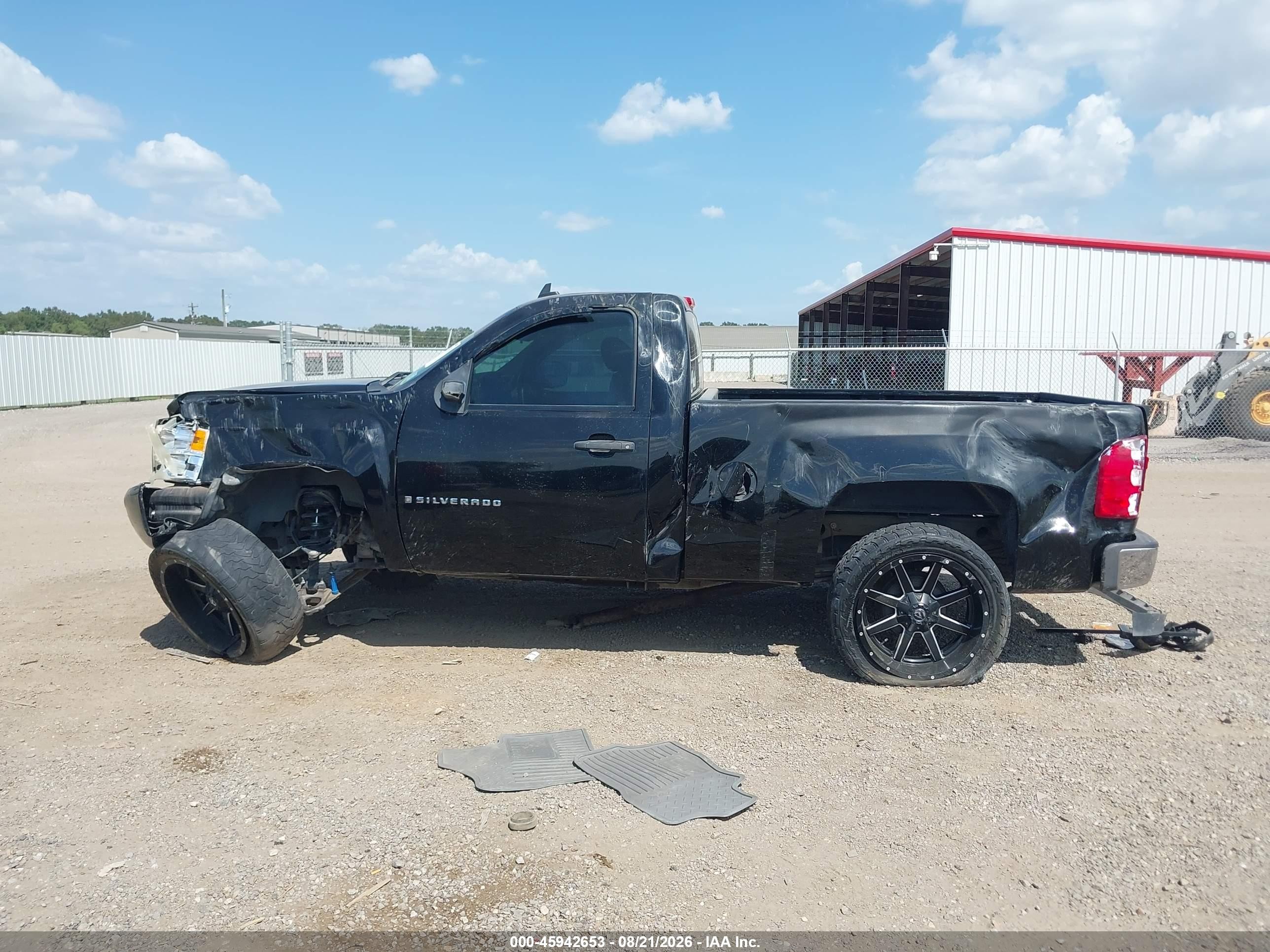 2008 Chevrolet Silverado 1500 Work Truck Black vin: 1GCEC14X78Z171152