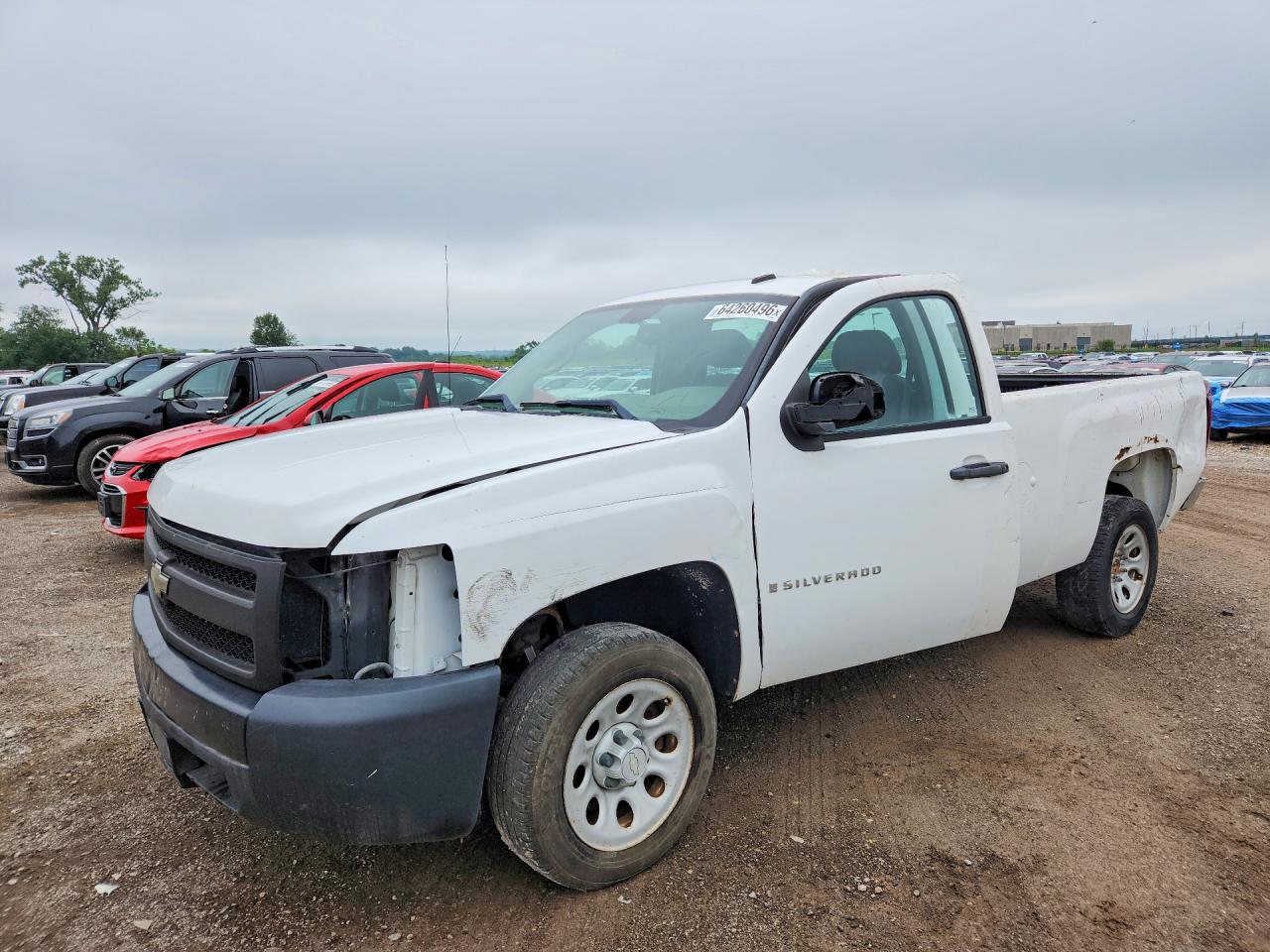 2008 Chevrolet Silverado C1500 White vin: 1GCEC14X78Z243838
