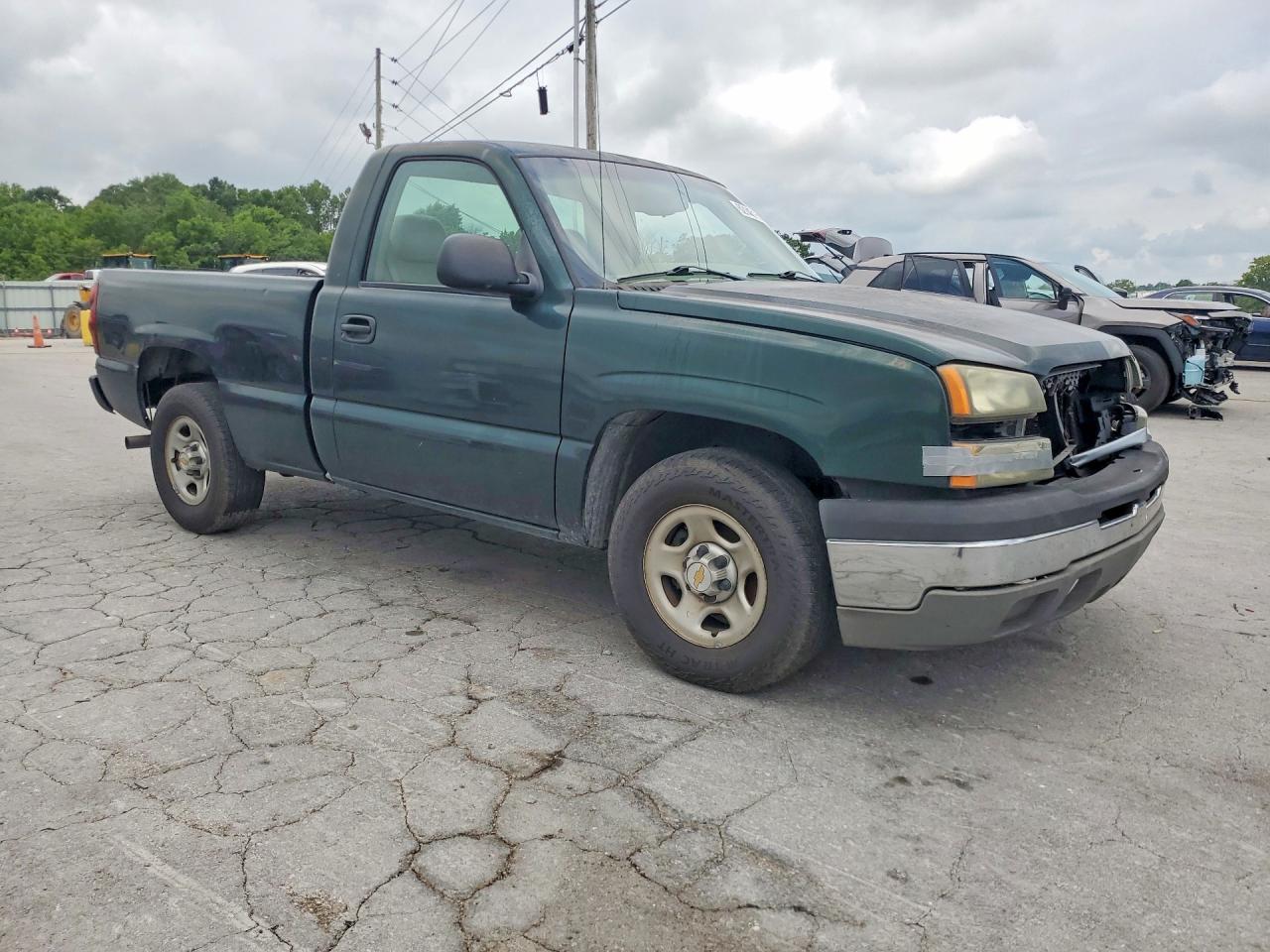 2003 Chevrolet Silverado C1500 Green vin: 1GCEC14X83Z227673