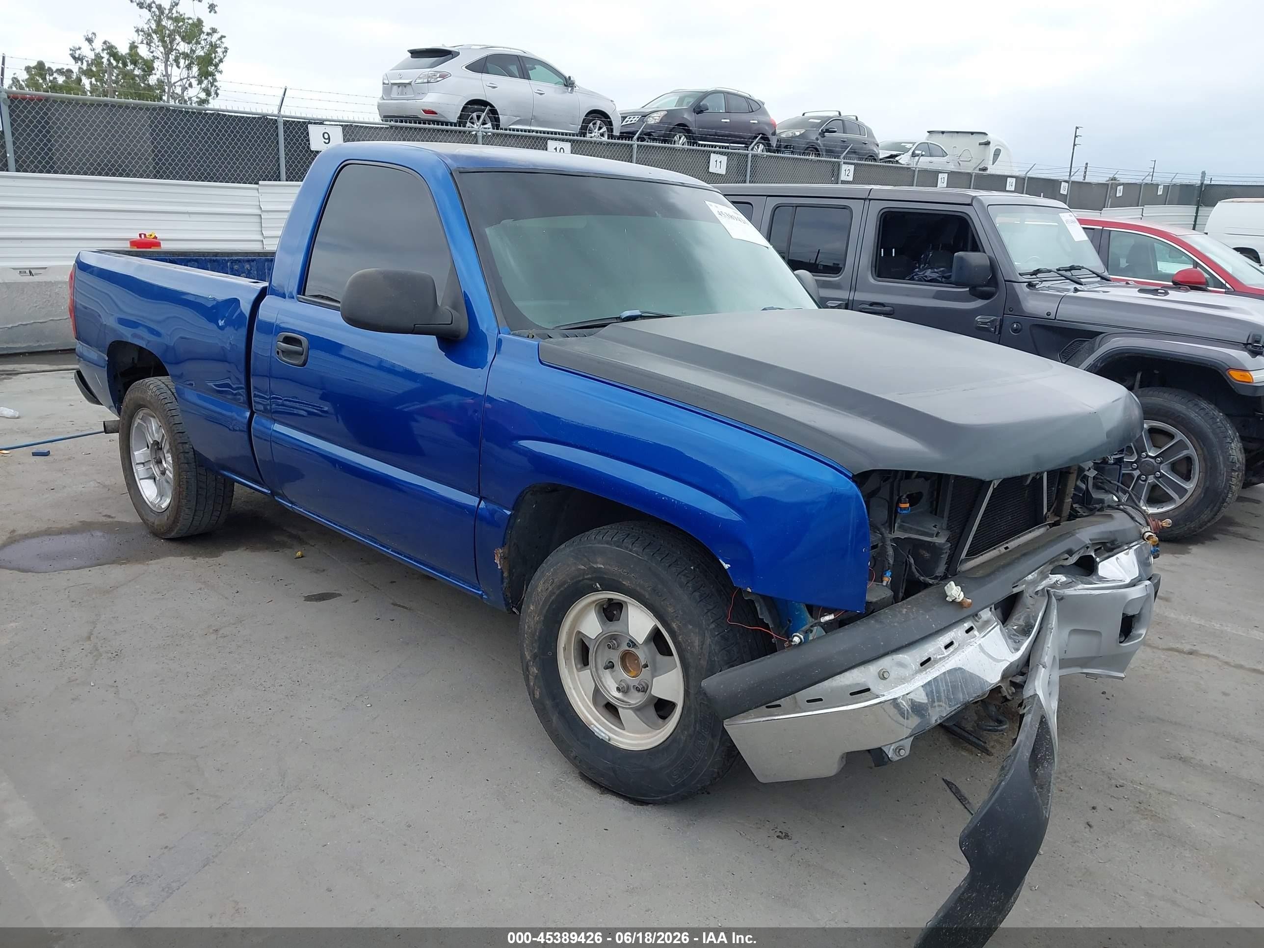2003 Chevrolet Silverado 1500   Dark Blue vin: 1GCEC14X83Z349787