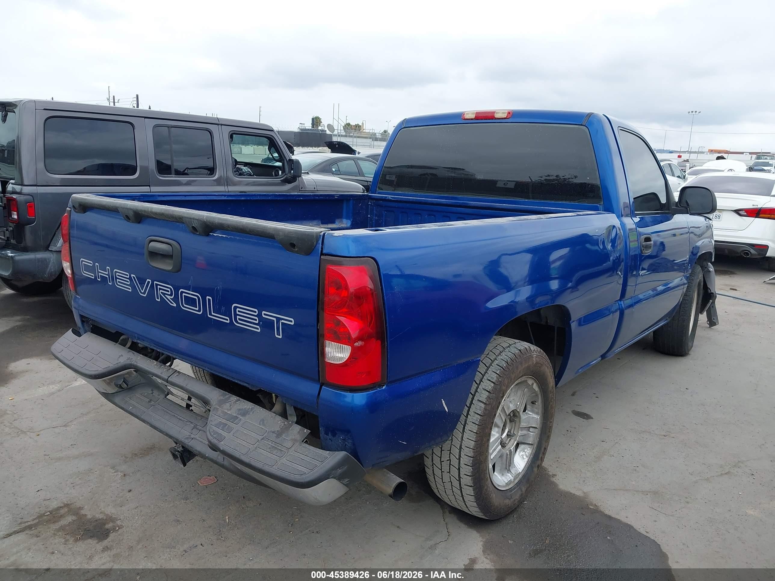 2003 Chevrolet Silverado 1500   Dark Blue vin: 1GCEC14X83Z349787