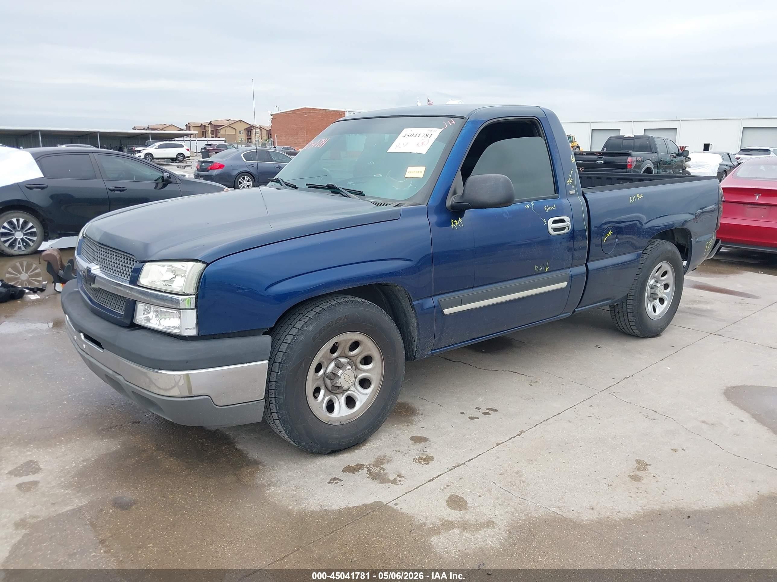 2004 Chevrolet Silverado 1500   Синий vin: 1GCEC14X84Z181232