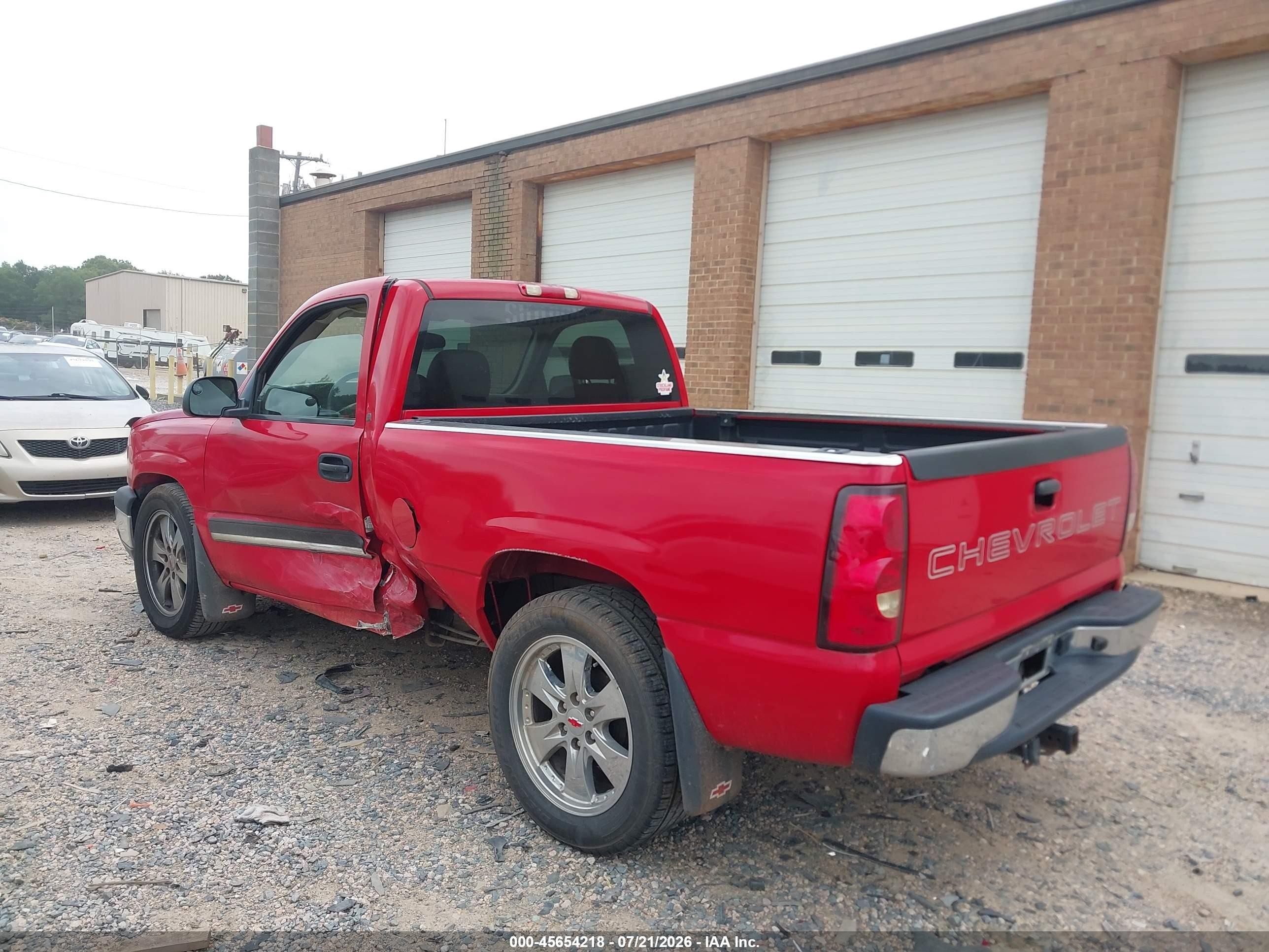 2005 Chevrolet Silverado 1500 Red vin: 1GCEC14X85Z297242