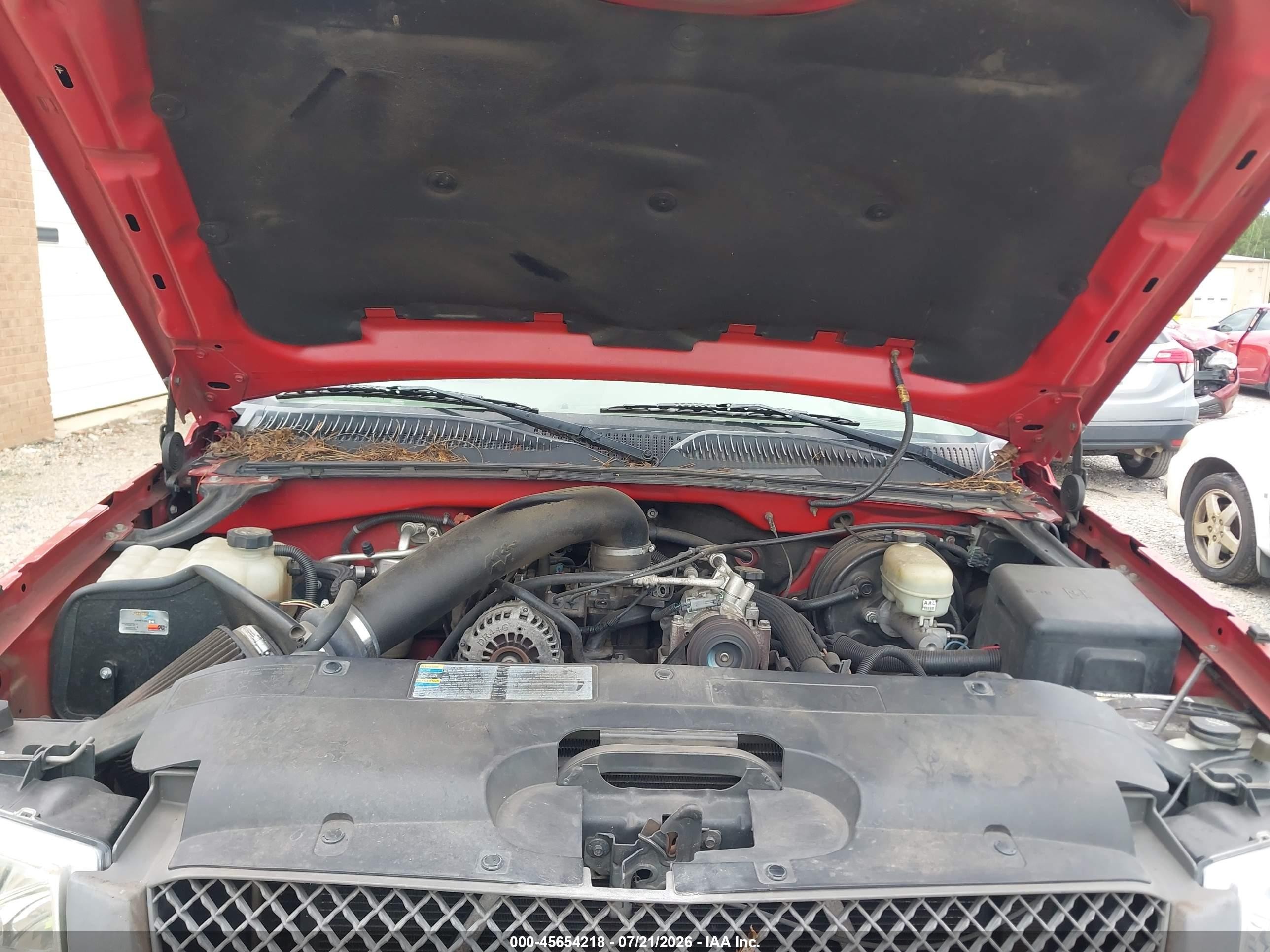 2005 Chevrolet Silverado 1500 Red vin: 1GCEC14X85Z297242