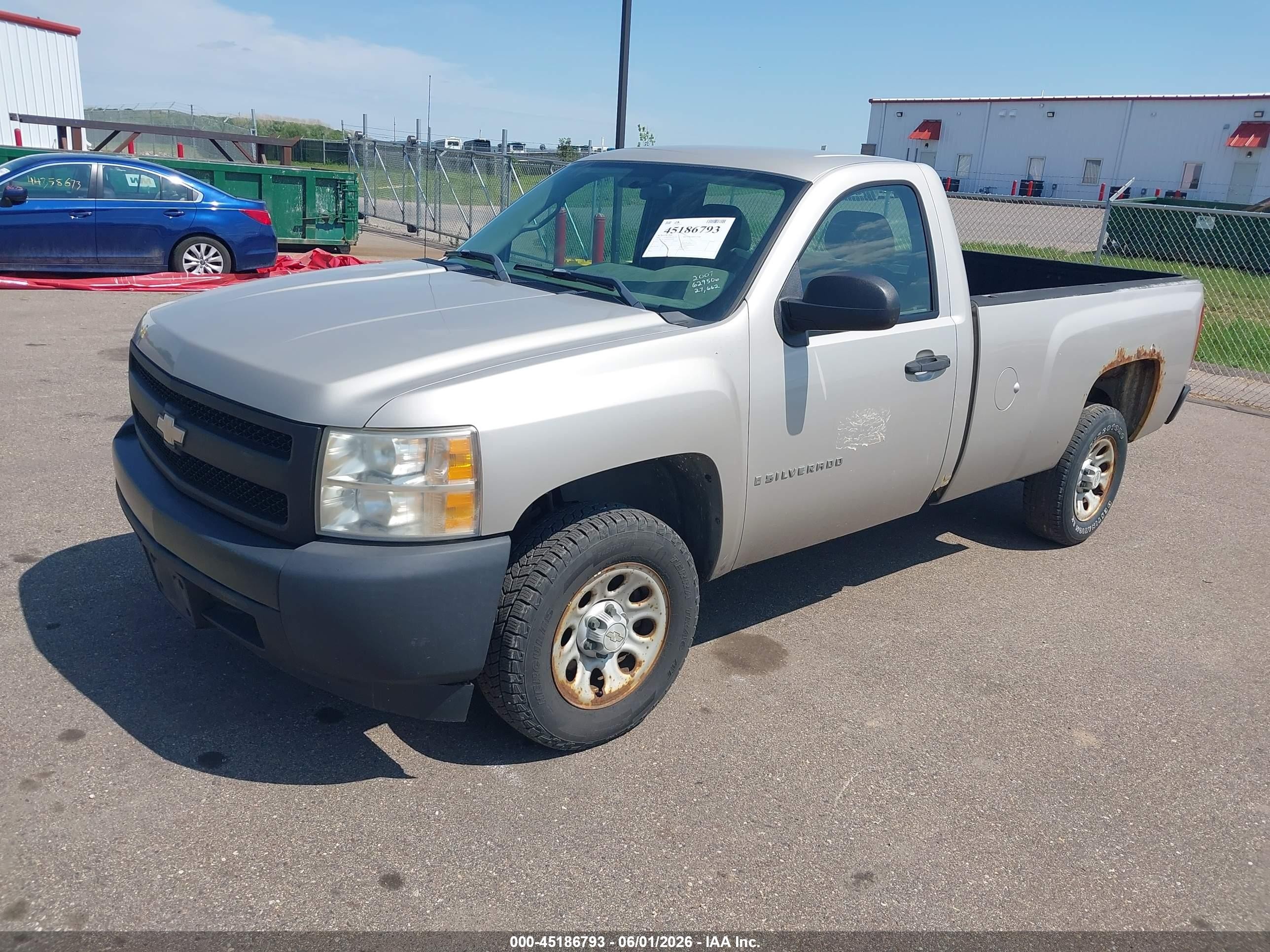 2007 Chevrolet Silverado 1500 Work Truck Tan vin: 1GCEC14X87Z629506
