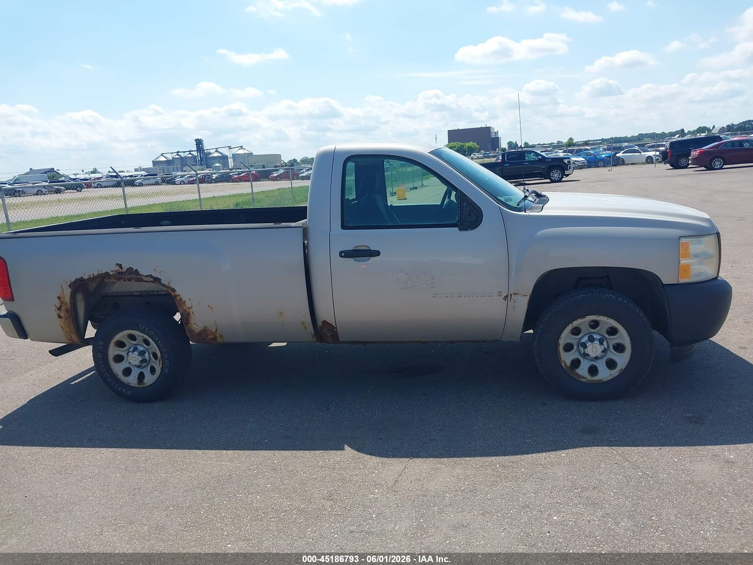 2007 Chevrolet Silverado 1500 Work Truck Tan vin: 1GCEC14X87Z629506