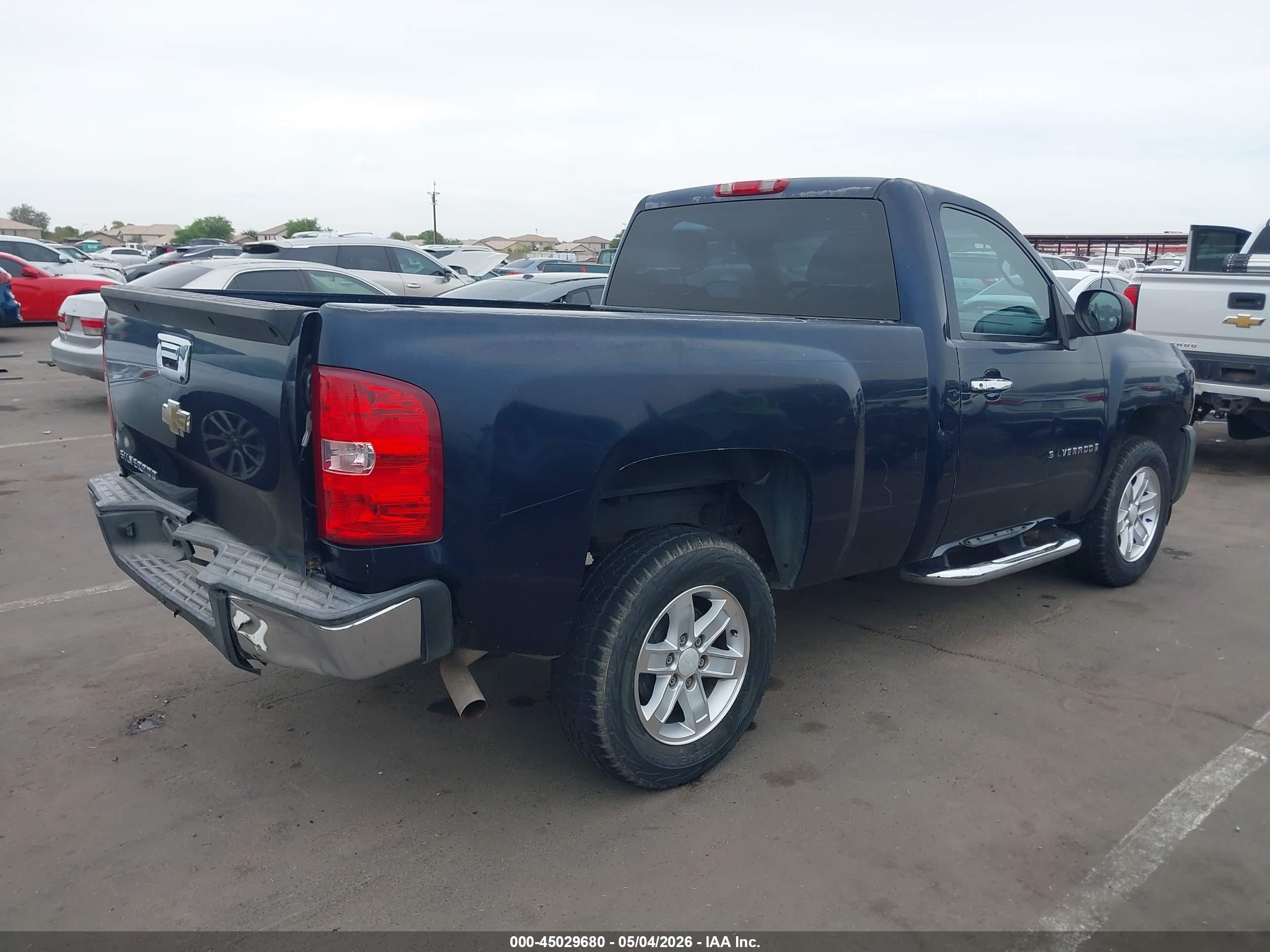 2007 Chevrolet Silverado 1500 Work Truck Black vin: 1GCEC14X87Z642532