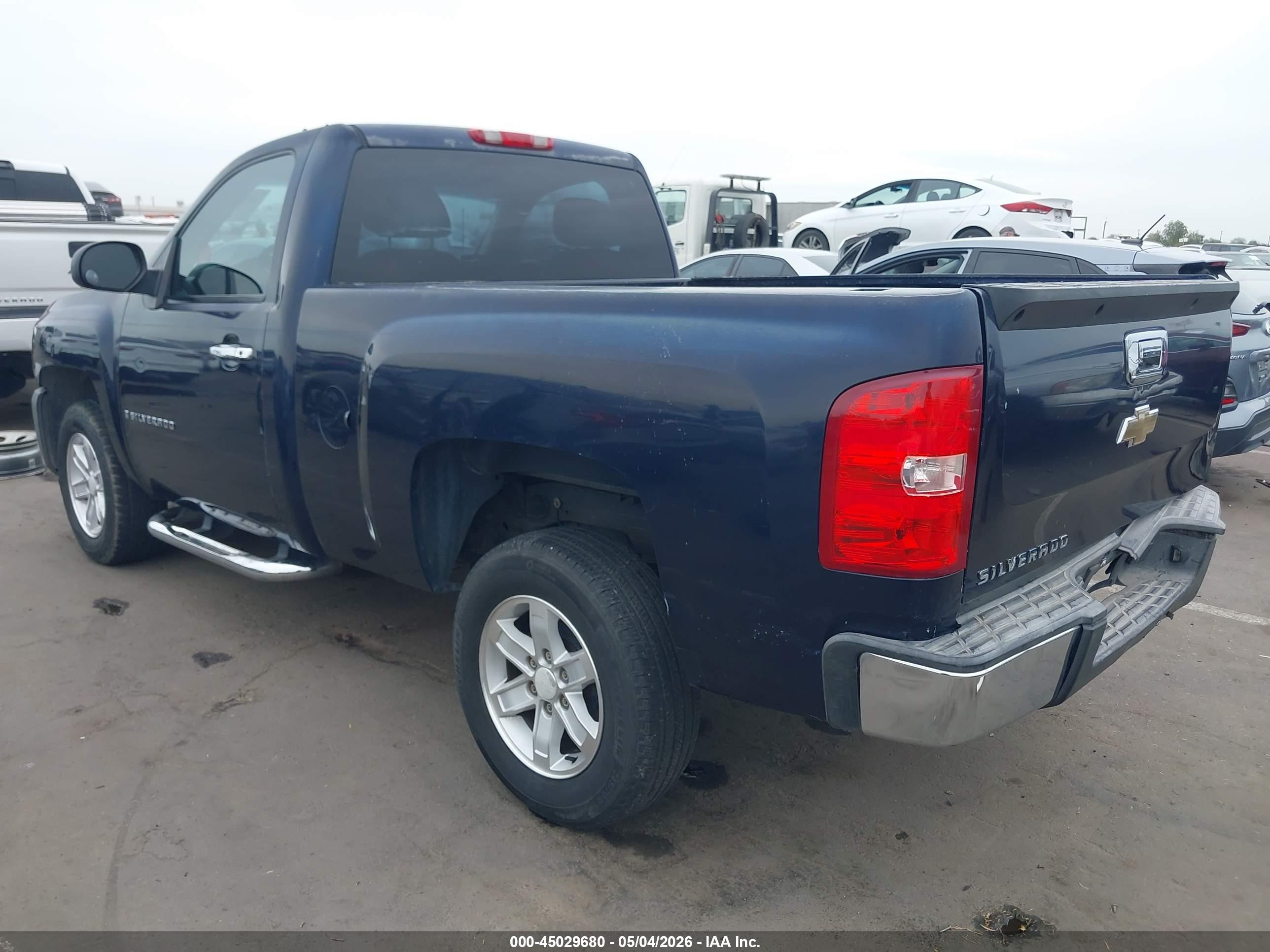 2007 Chevrolet Silverado 1500 Work Truck Black vin: 1GCEC14X87Z642532